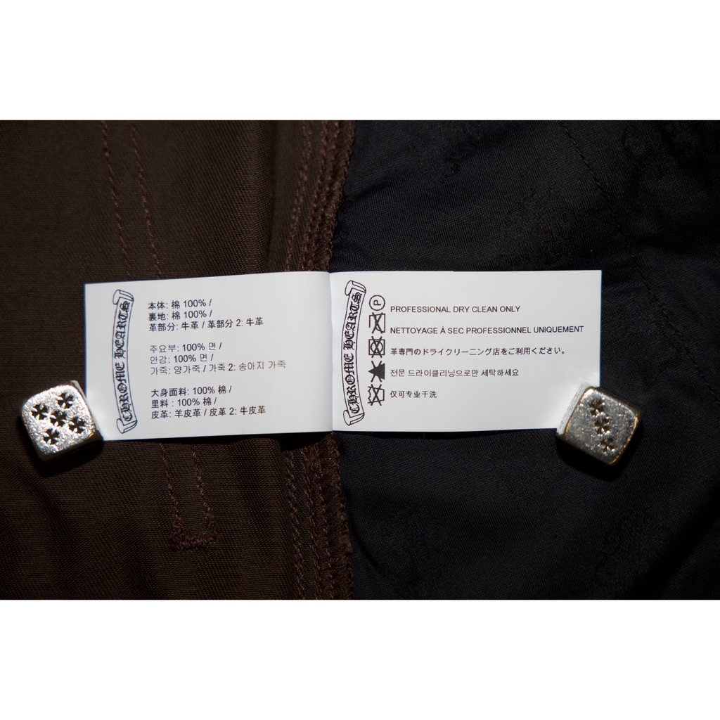 Chrome Hearts Orange Patch Brown Carpenter Pants