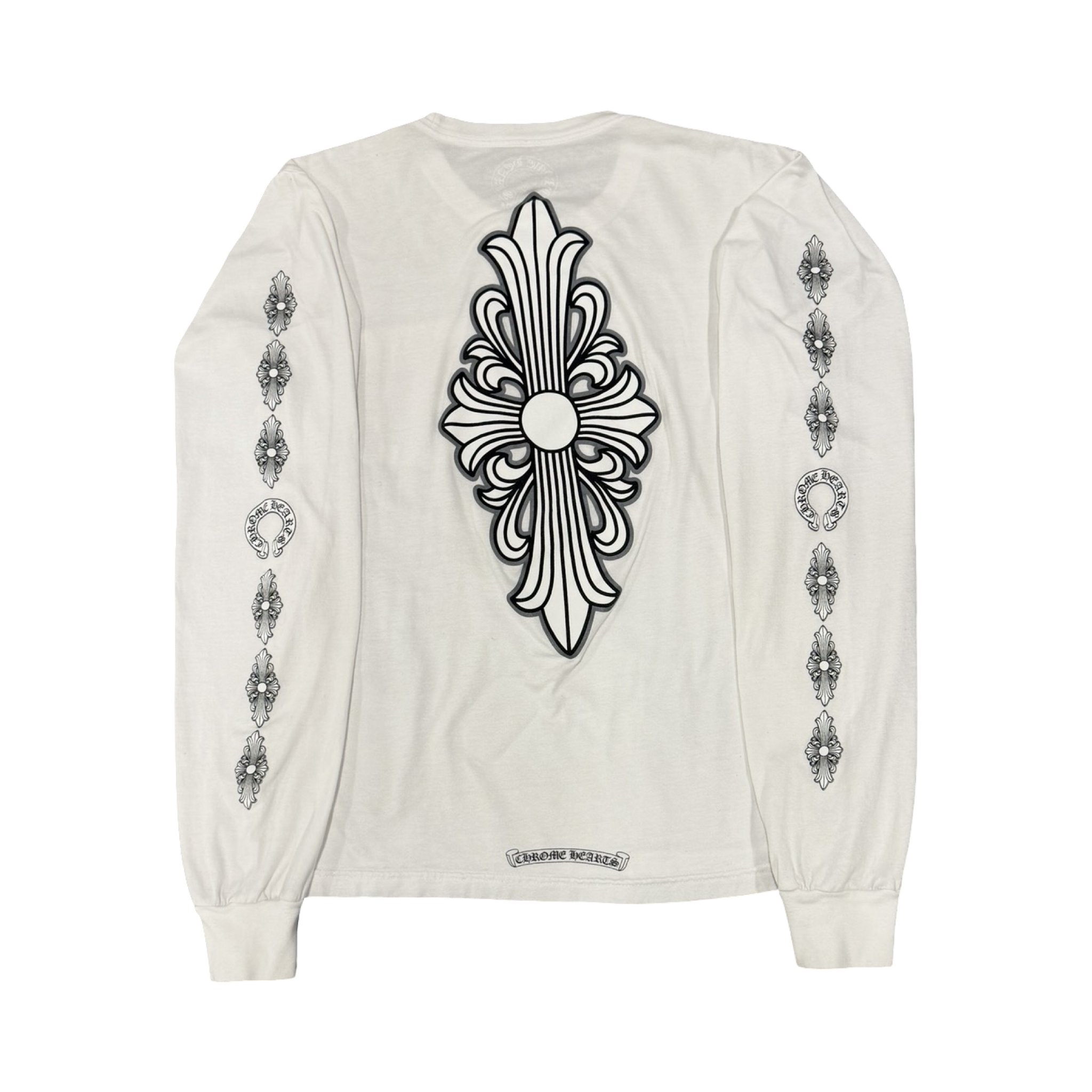 Chrome Hearts Floral Cross Multi Logo Long Sleeve White
