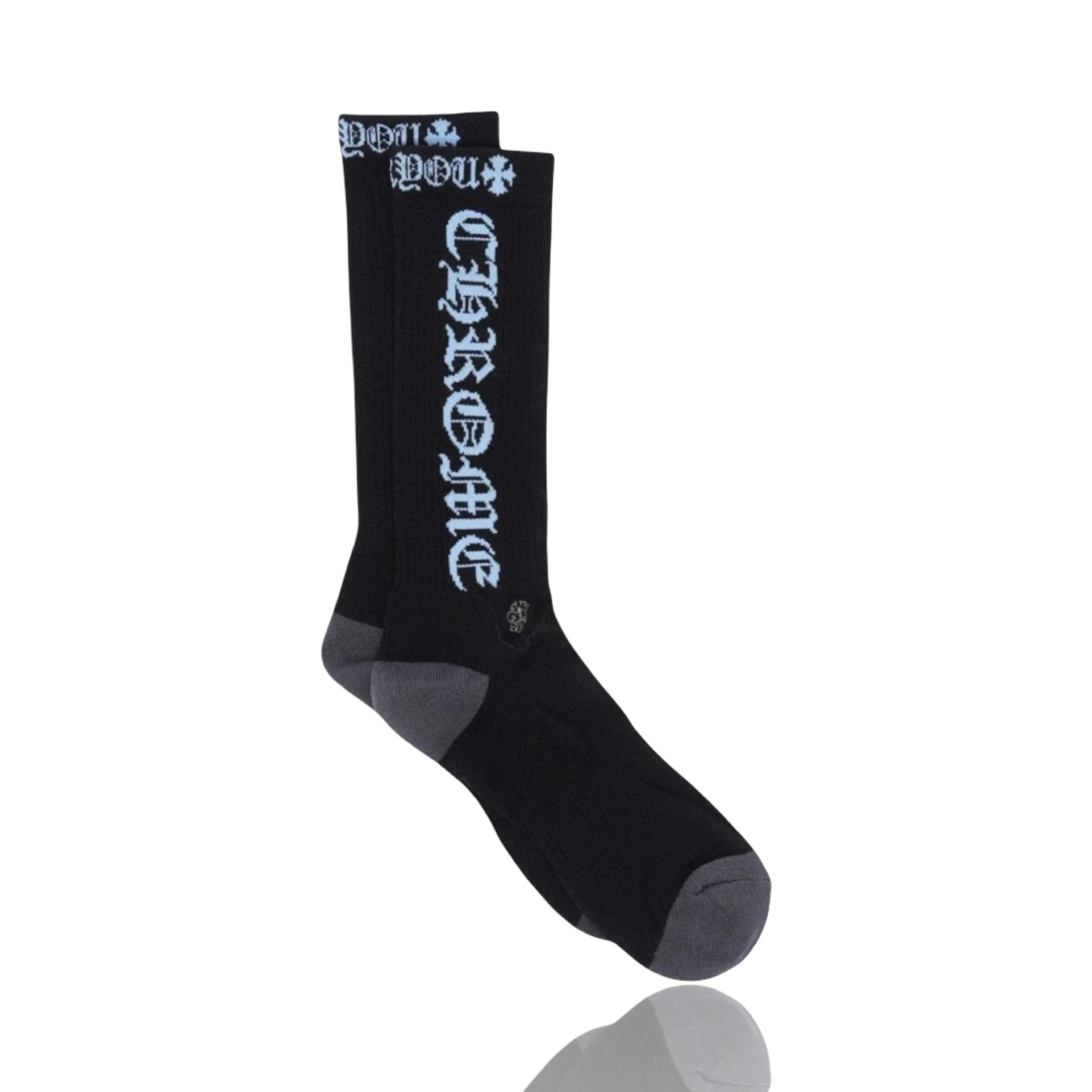 Chrome Hearts Black/Blue Fuck You Socks