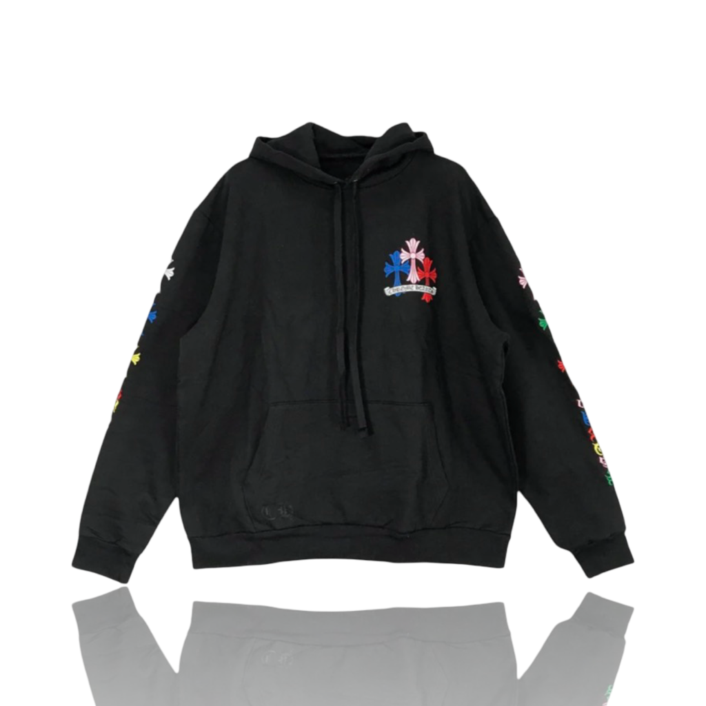 Chrome Hearts Multicolor Cemetery Print Hoodie Black