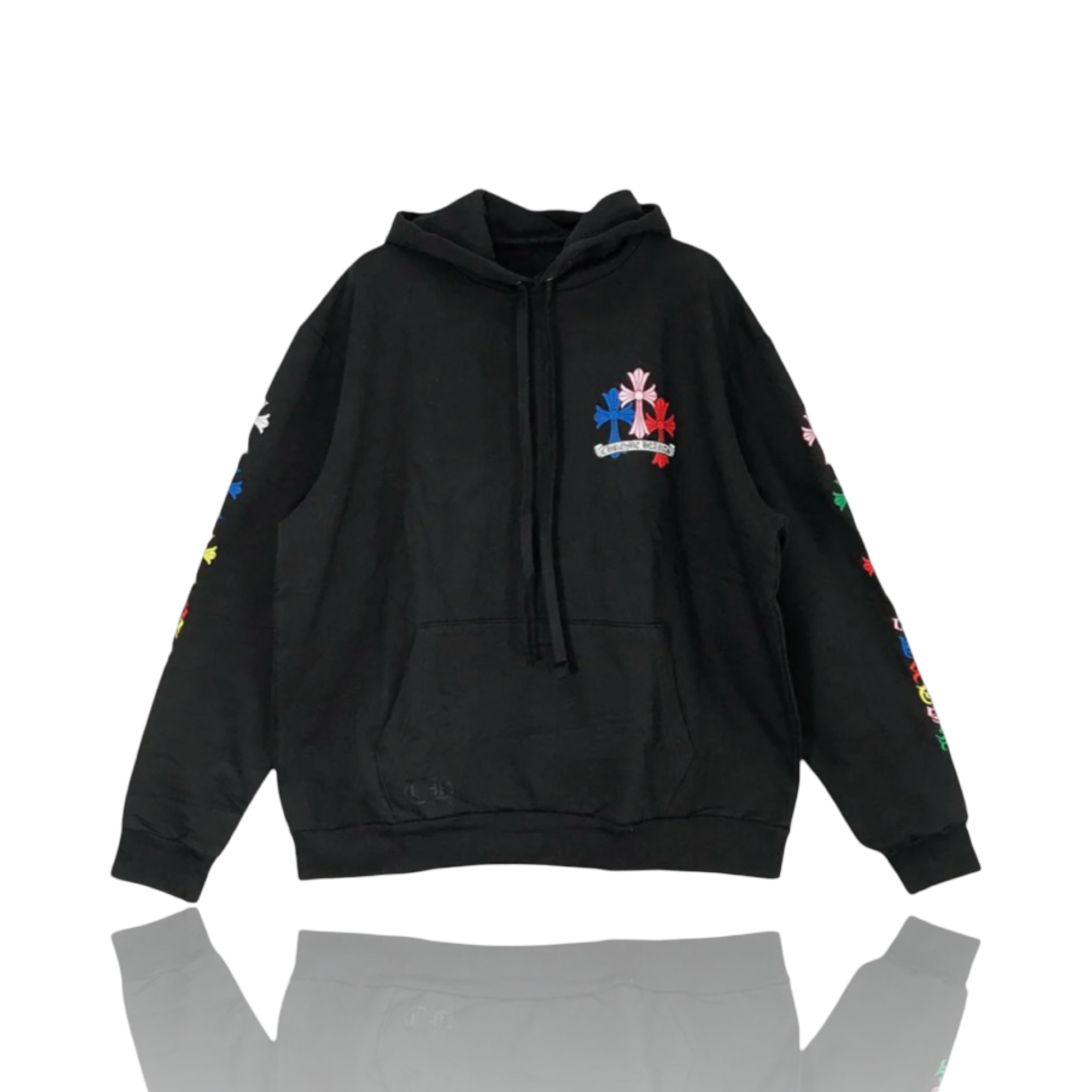 Chrome Hearts Multicolor Cemetery Print Hoodie Black