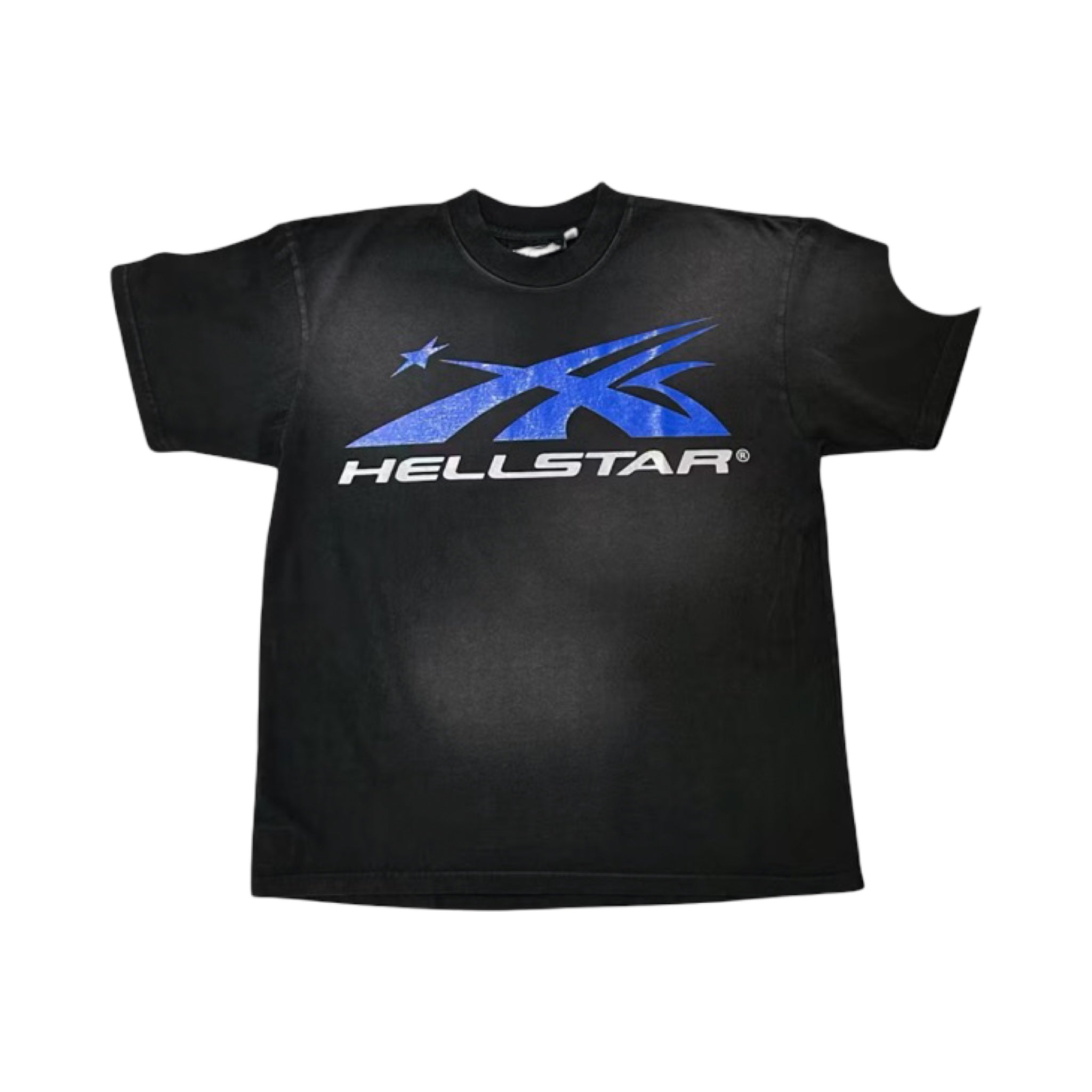 Hellstar Gel Sport Logo T-Shirt Black/Blue