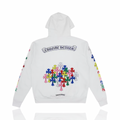 Chrome Hearts Multicolor Cemetery Print Hoodie White