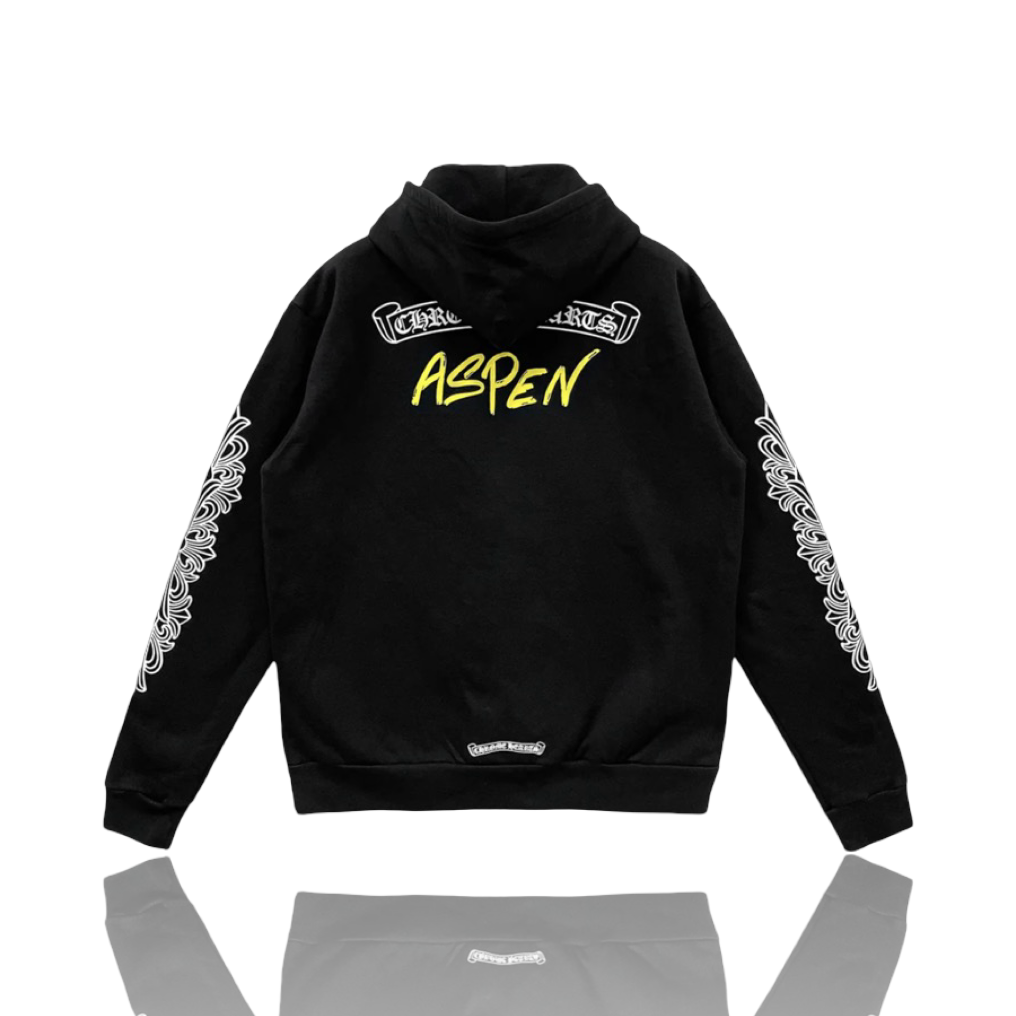 Chrome Hearts Black Aspen Horseshoe Thermal Zip Up