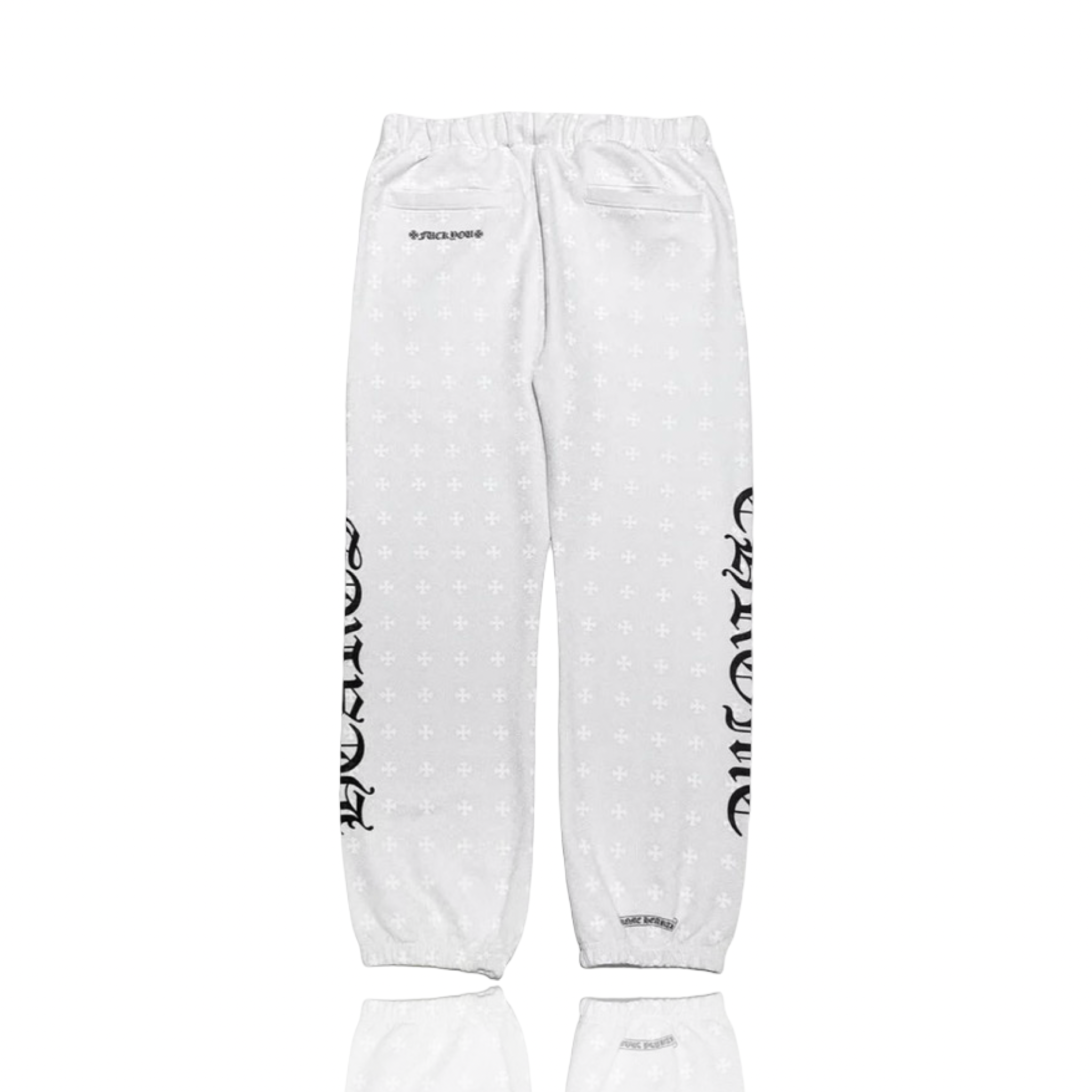 Chrome Hearts Pattern Cross Script Logo Sweats White