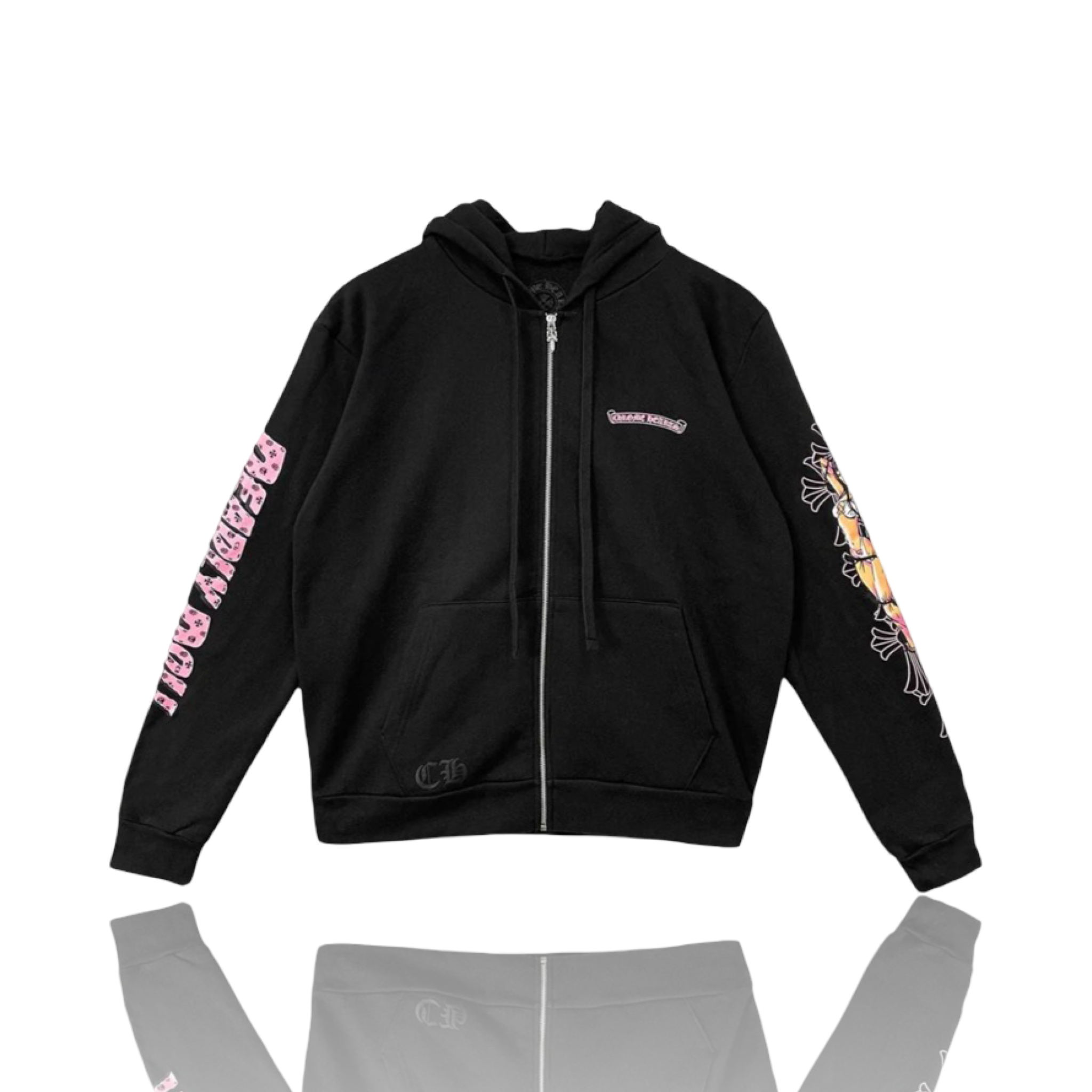 Chrome Hearts Deadly Doll Zip Up Black