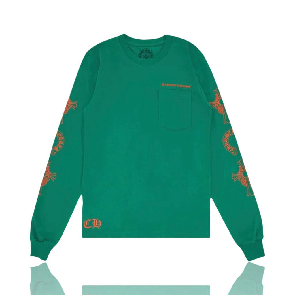 Chrome Hearts Multi Cross Horseshoe Longsleeve Green