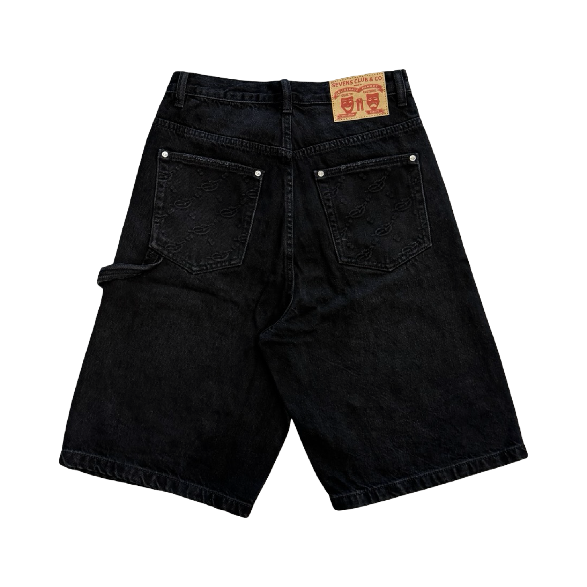 Triple Sevens Double Knee Monogram Shorts Black