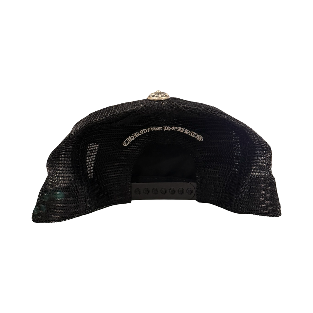 Chrome Hearts Pink Leather Fuck Patch Trucker Black