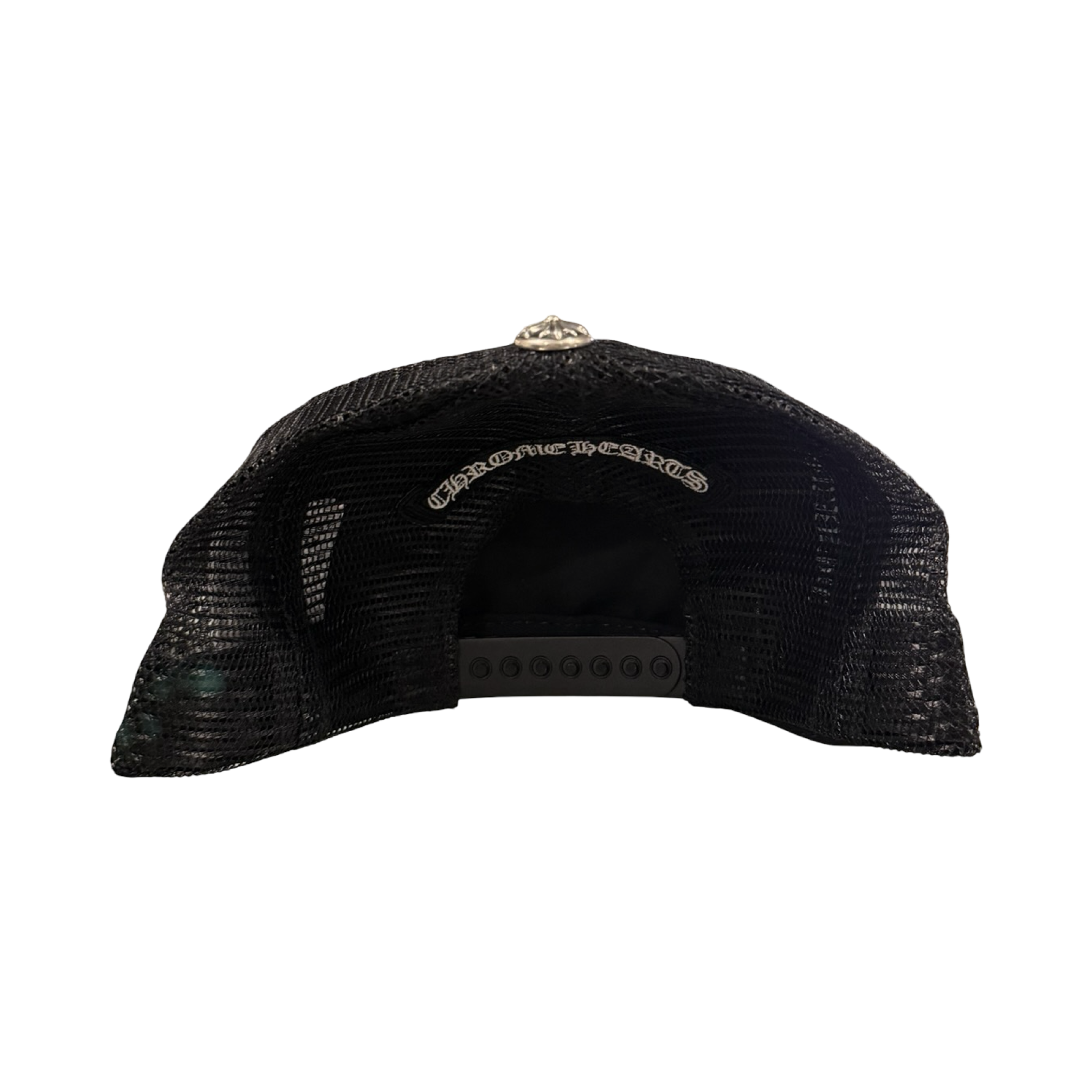 Chrome Hearts Pink Leather Fuck Patch Trucker Black
