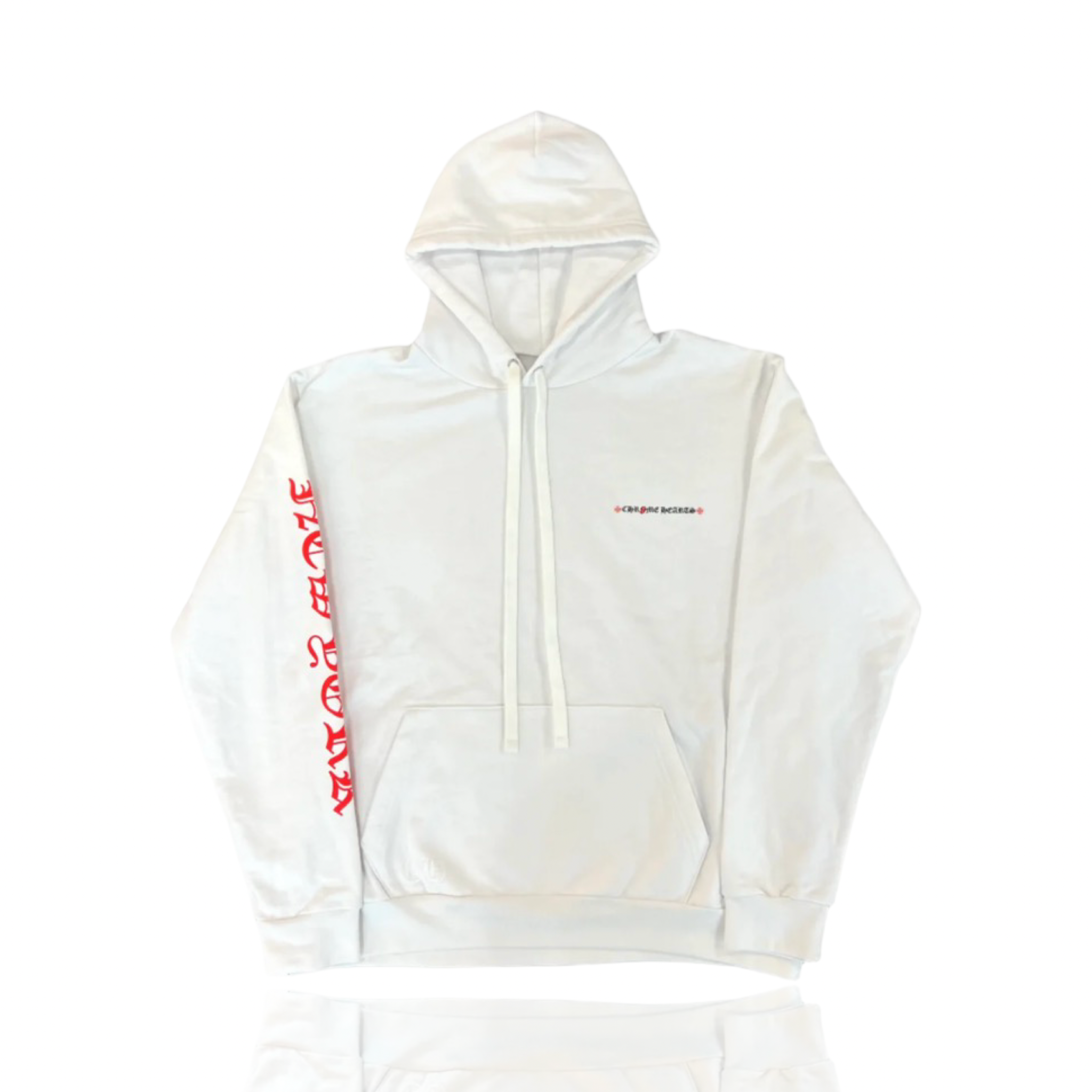 Chrome Hearts Rolling Stone 2024 Logo Hoodie White