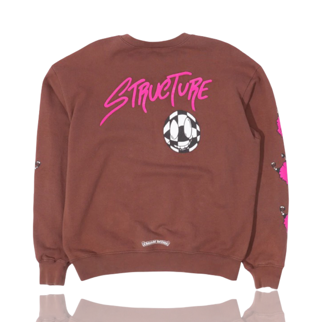 Chrome Hearts Matty Boy Structure Crewneck Brown