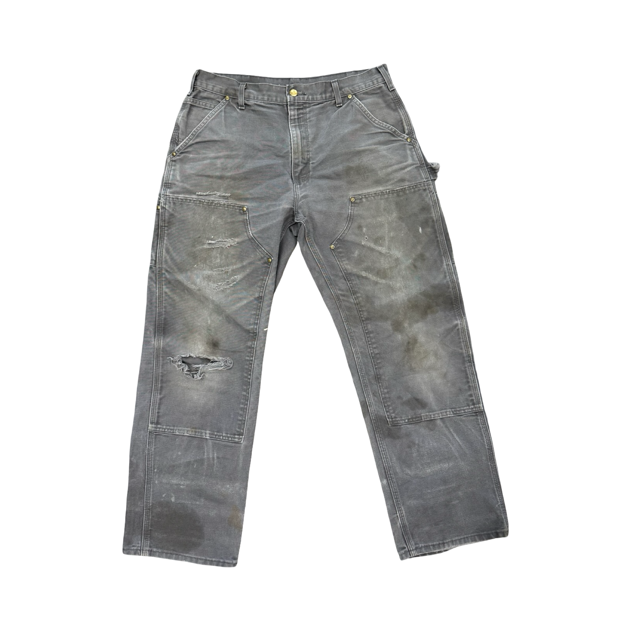 Carhartt Jeans Double Knee Distressed Grey