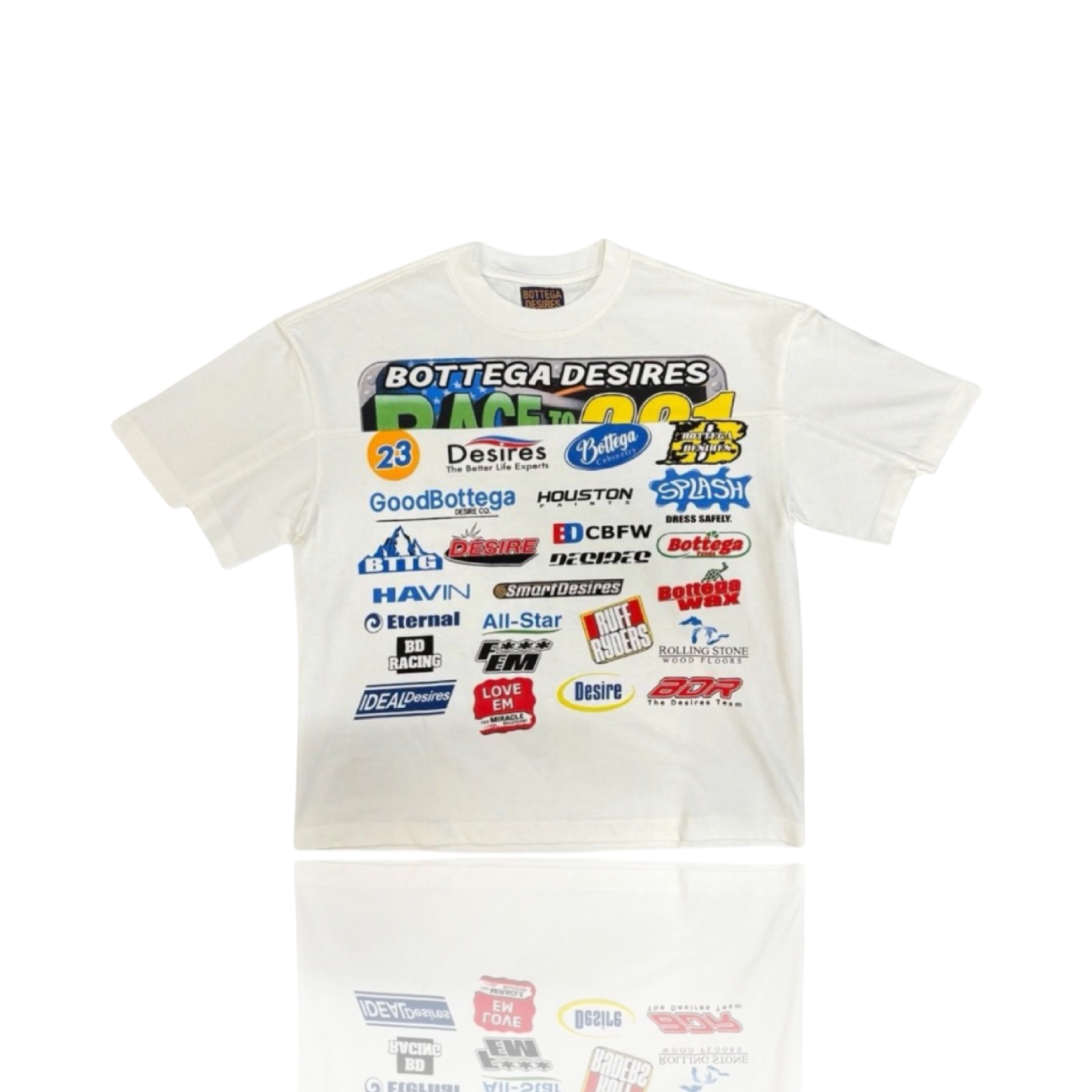 Bottega Desires Race Tee White