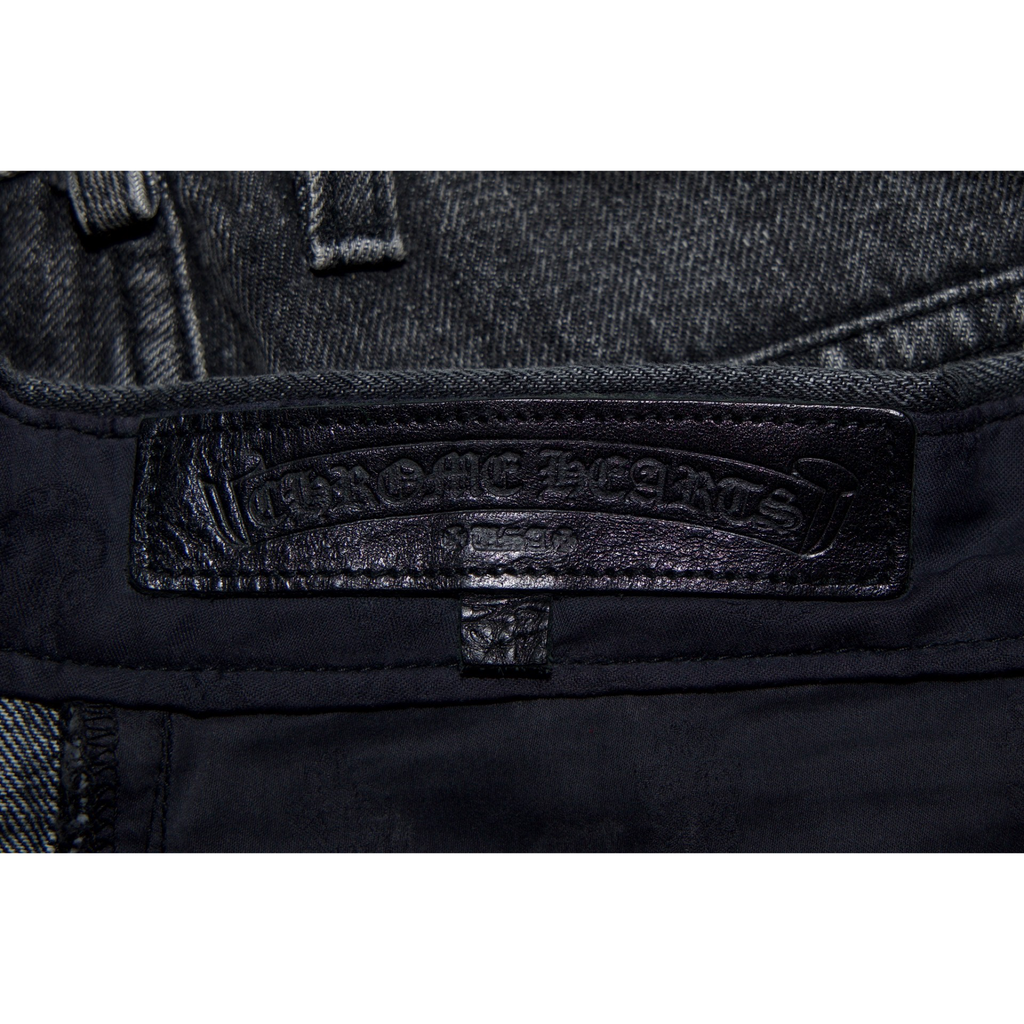 Chrome Hearts Levi's 501 Drake CLB Black & Red Cross Jeans Black
