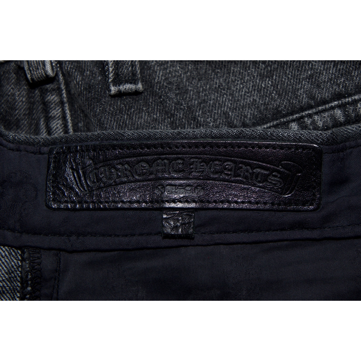 Chrome Hearts Levi's 501 Drake CLB Black & Red Cross Jeans Black