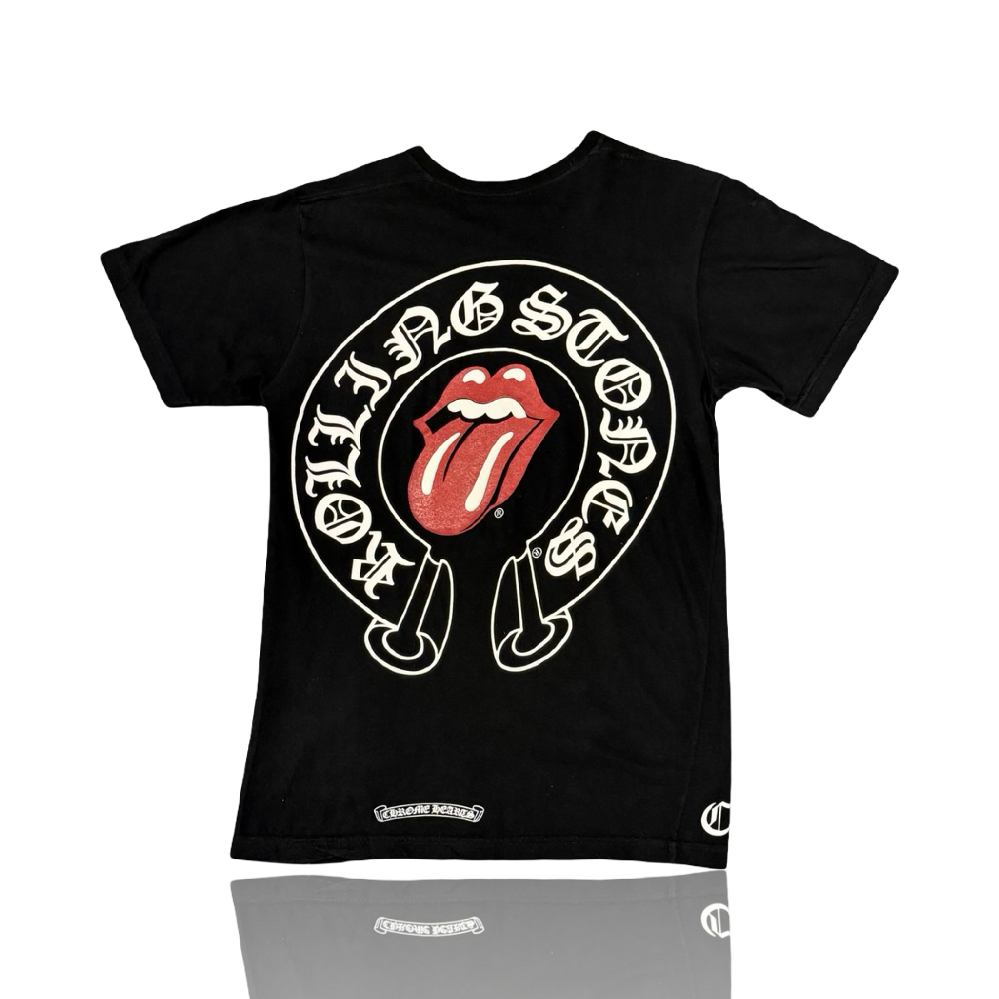 Chrome Hearts Rolling Stone Lip Tee Black
