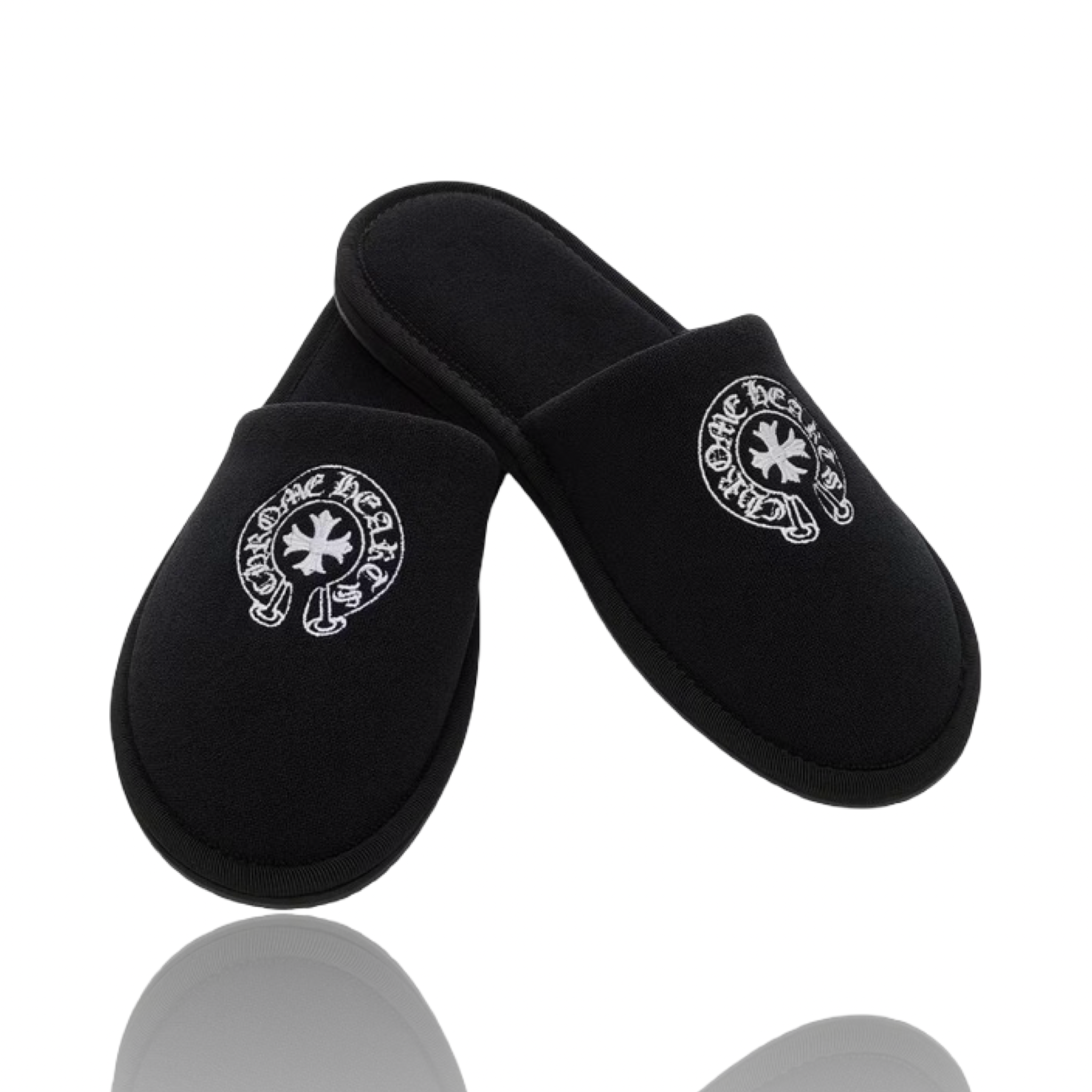 Chrome Hearts Hotel Slippers Black