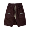 Rick Owens Burgundy Performa Pod Shorts