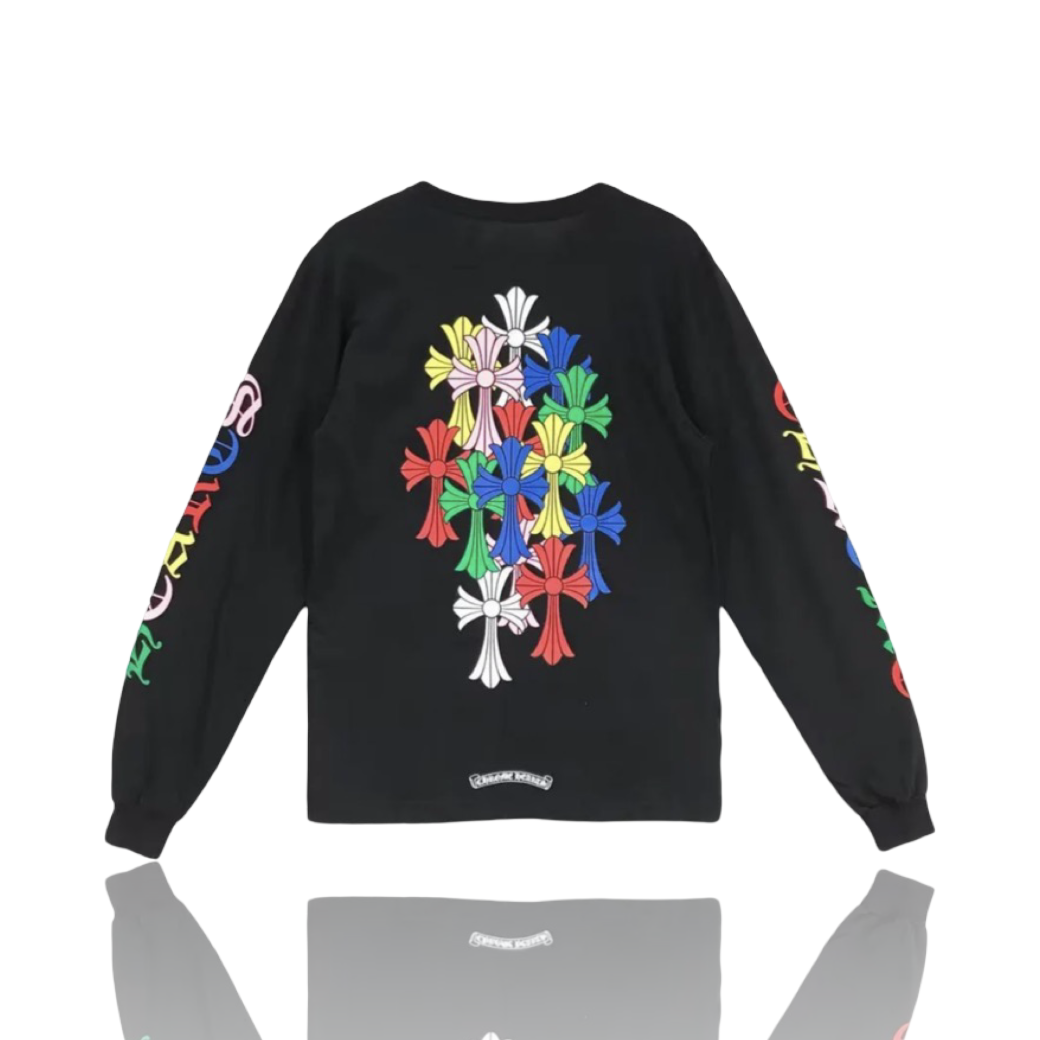 Chrome Hearts Multicolor Cemetery Cross LongSleeve Black
