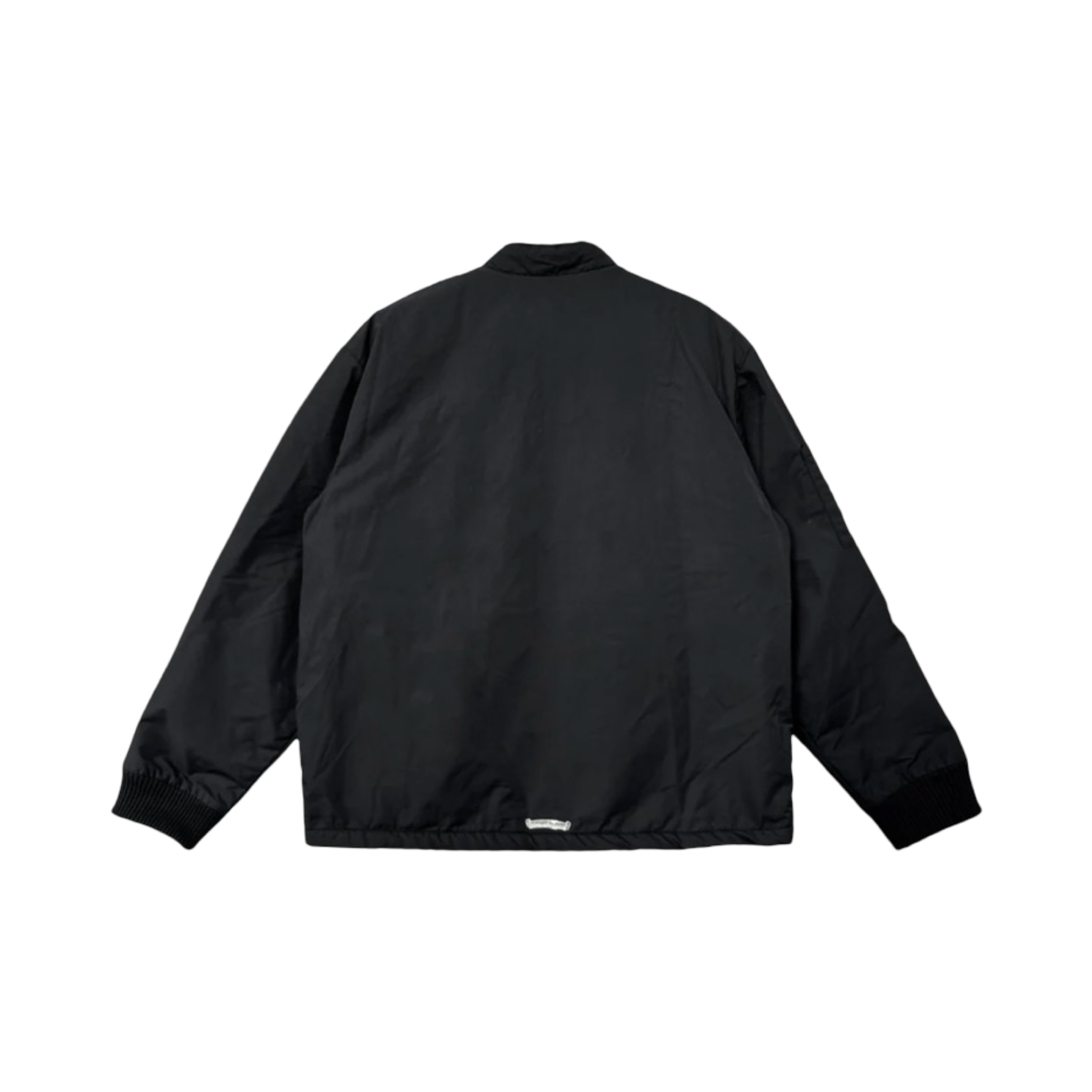 Chrome Hearts Fur Lined Cemetery Cross Patch Racing Jacket