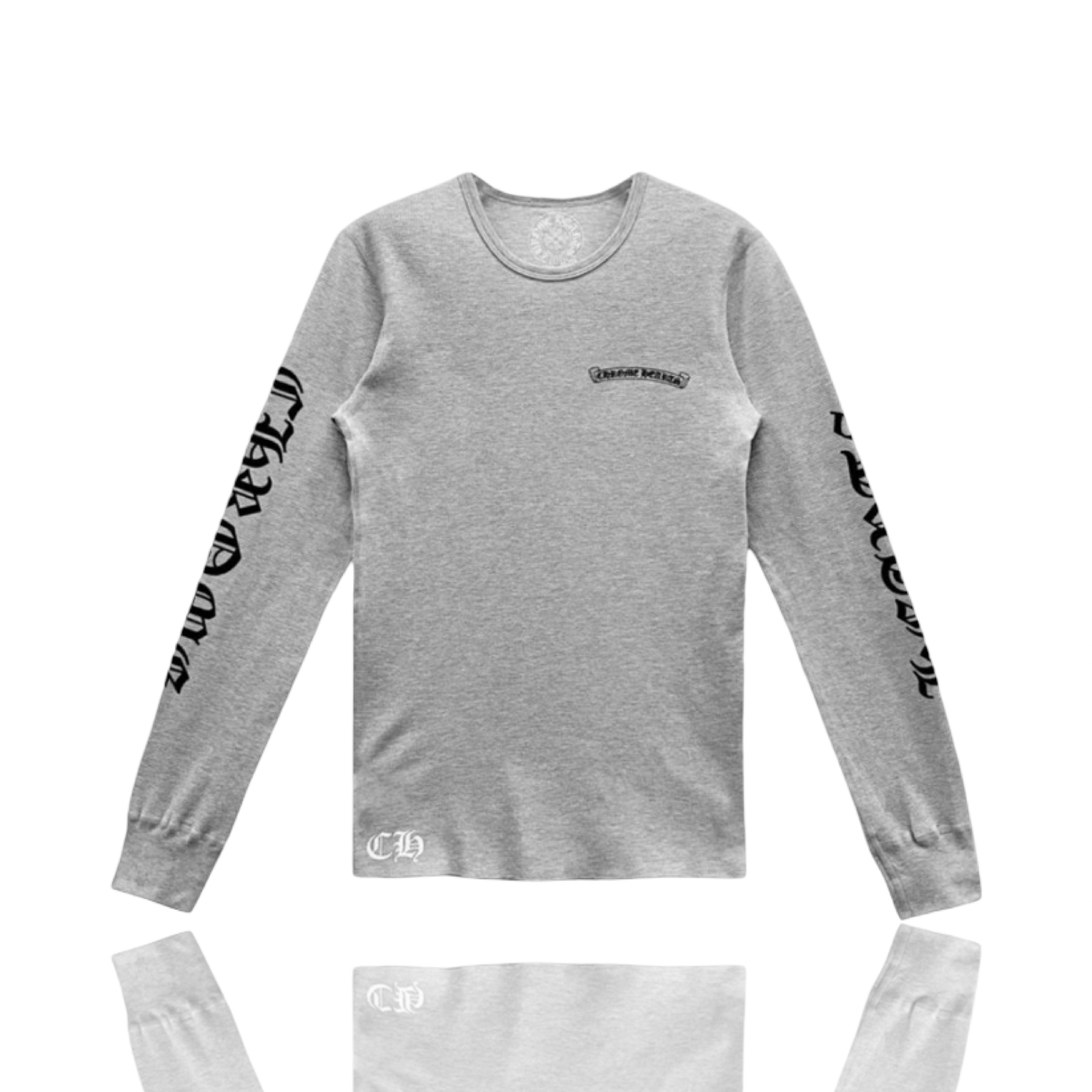 Chrome Hearts Scroll Logo Thermal Longsleeve Grey