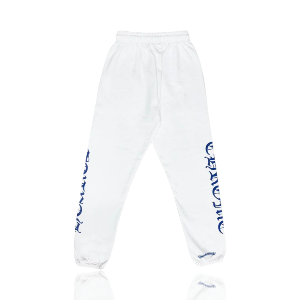 Chrome Hearts Horseshoe Logo Sweatpants Blue/White