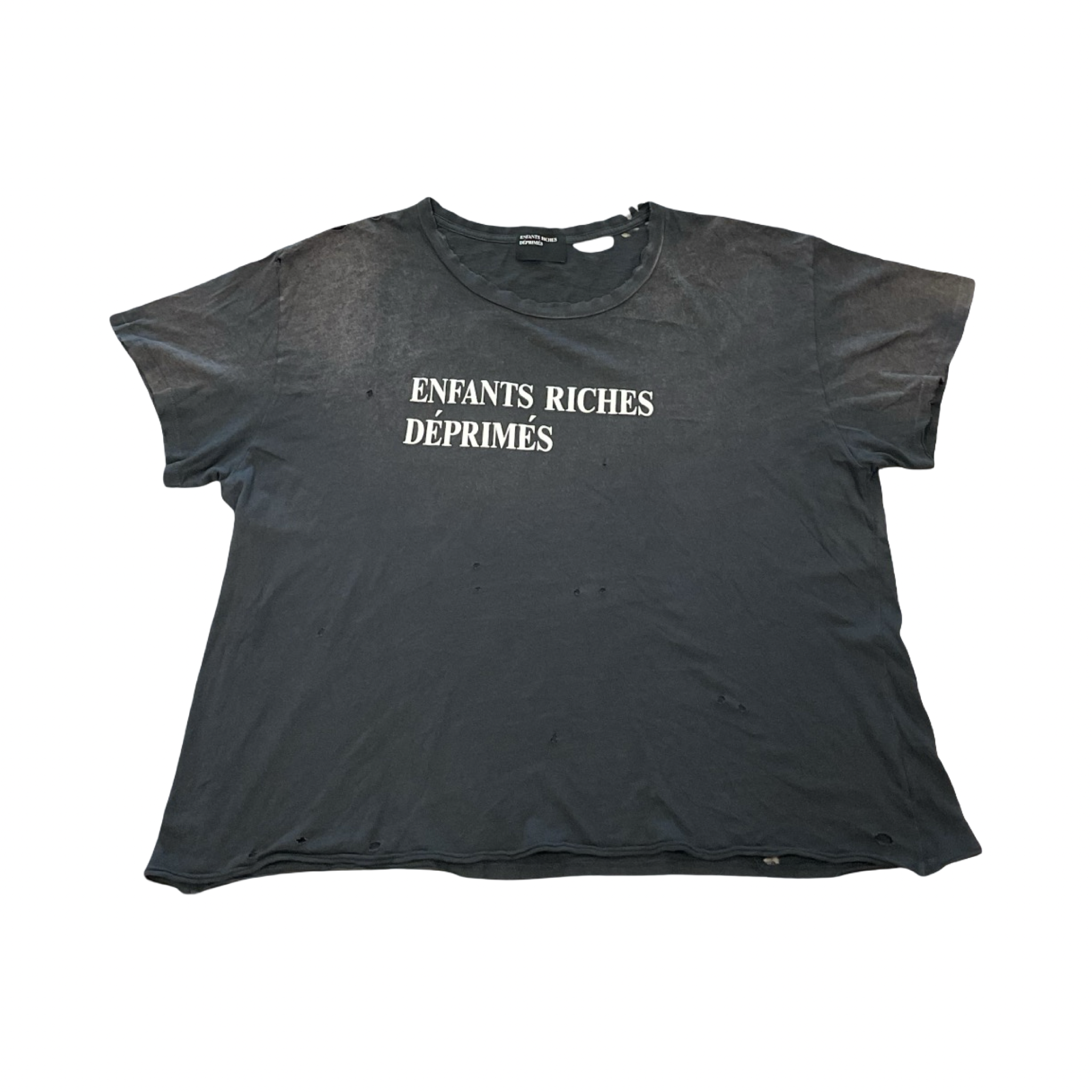 Enfants Riches Déprimés  Washed Distressed Tee Grey