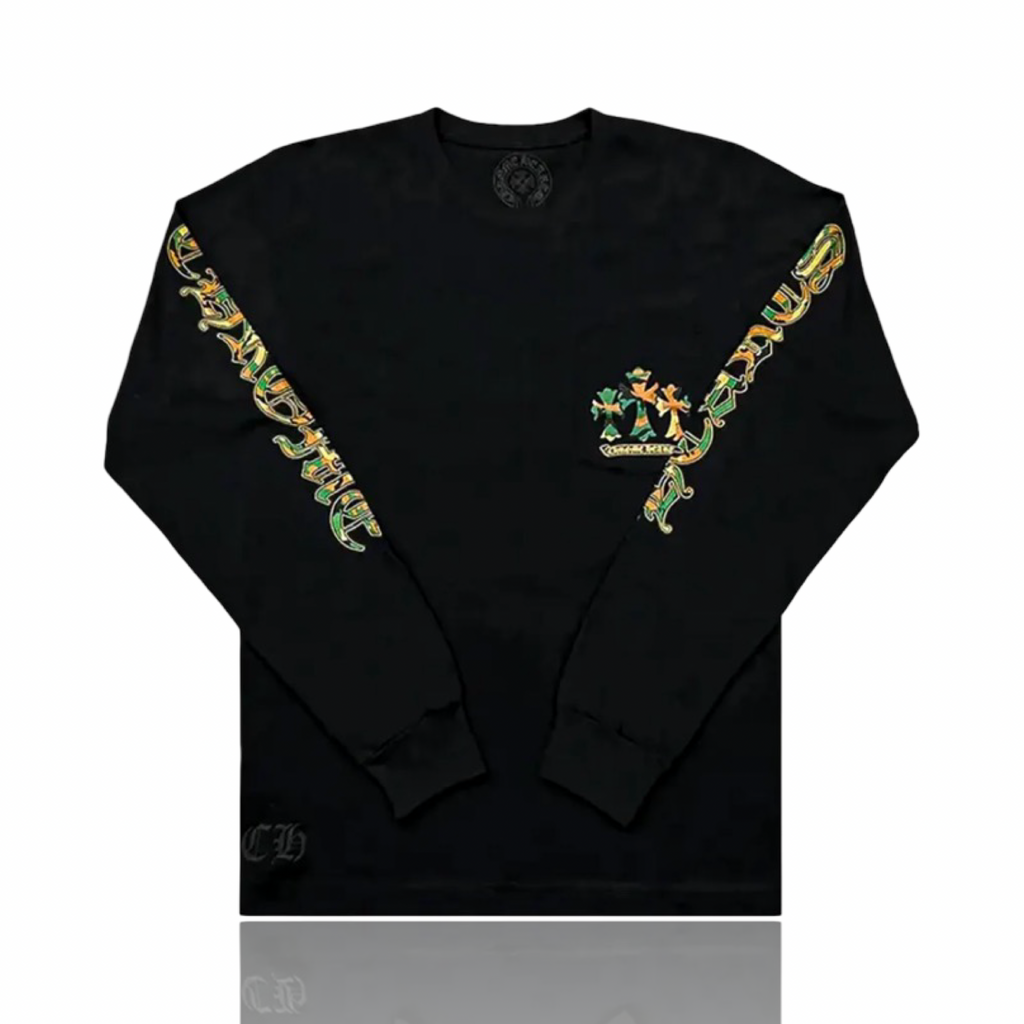 Chrome Hearts Camo Triple Cross Horseshoe Long Sleeve Black