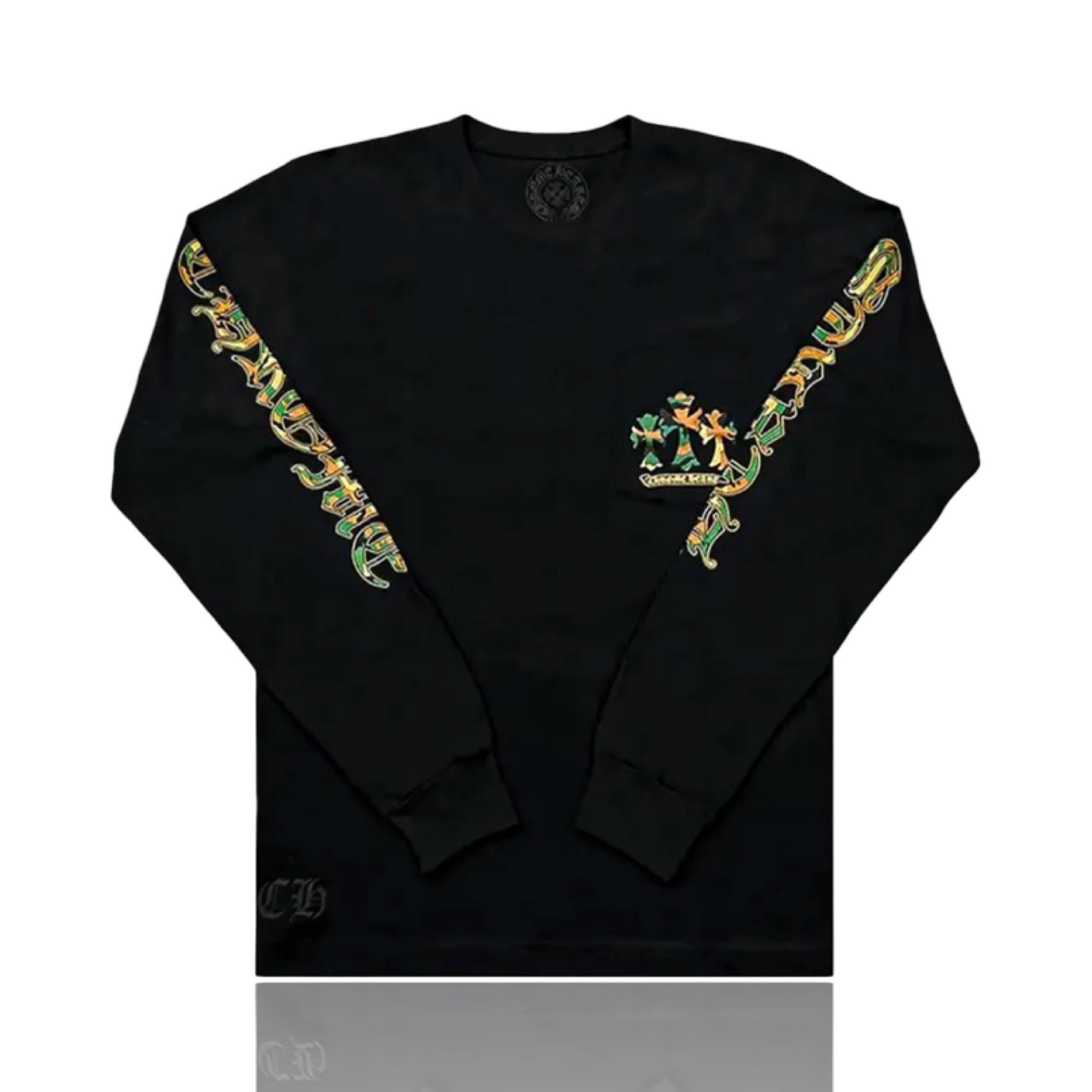 Chrome Hearts Camo Triple Cross Horseshoe Long Sleeve Black