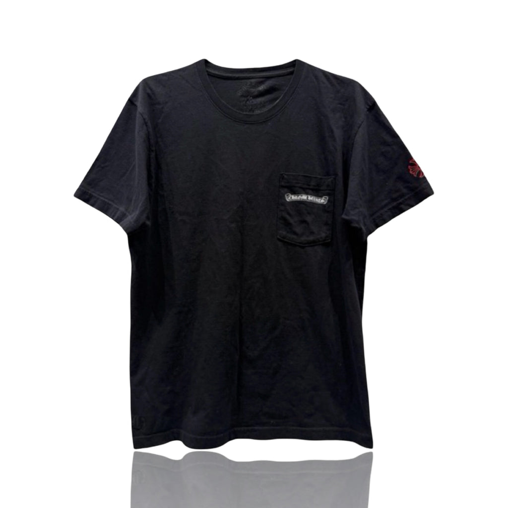 Chrome Hearts NYC Exclusive Scroll Logo Tee Black/Red