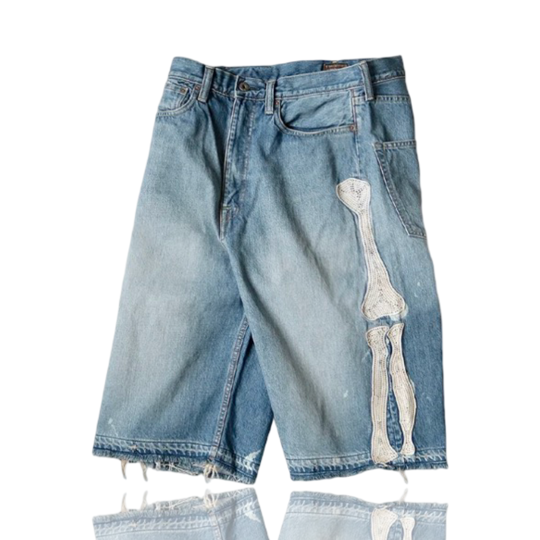 Kapital Denim Bone Shorts