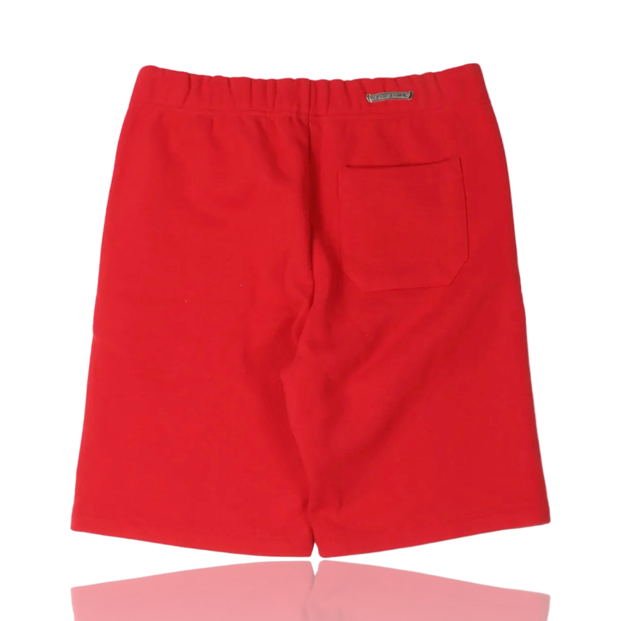 Chrome Hearts Cross Embroidered Sweat Shorts Red