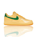 Nike Air Force 1 Low Patent Leather Topaz Gold Pine Green
