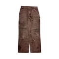 Carhartt Double Knee Thrashed Pants Dark Brown