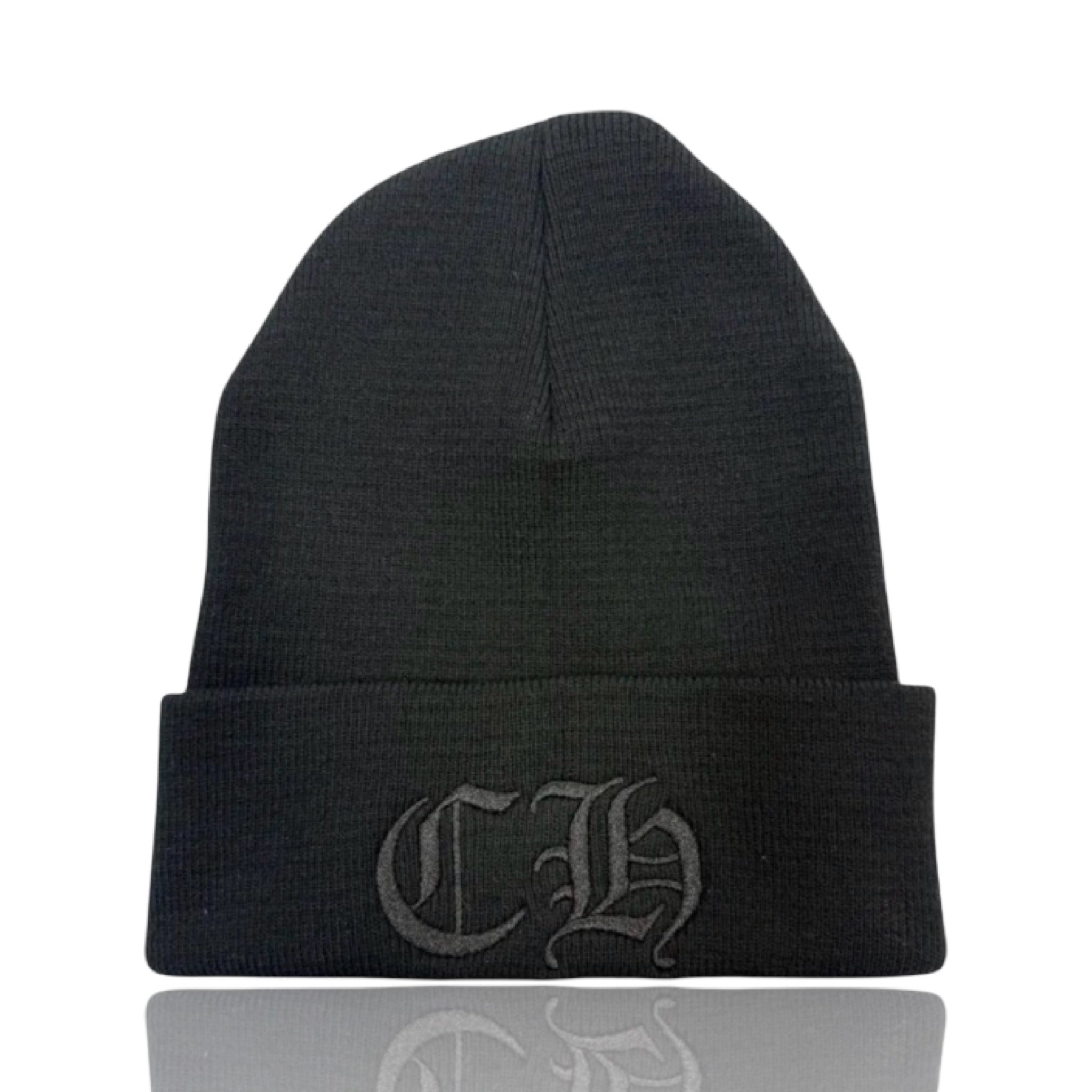 Chrome Hearts CH Logo Beanie Black/Black