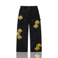Happy Memories Don't Die Yellow Double Patch Pants