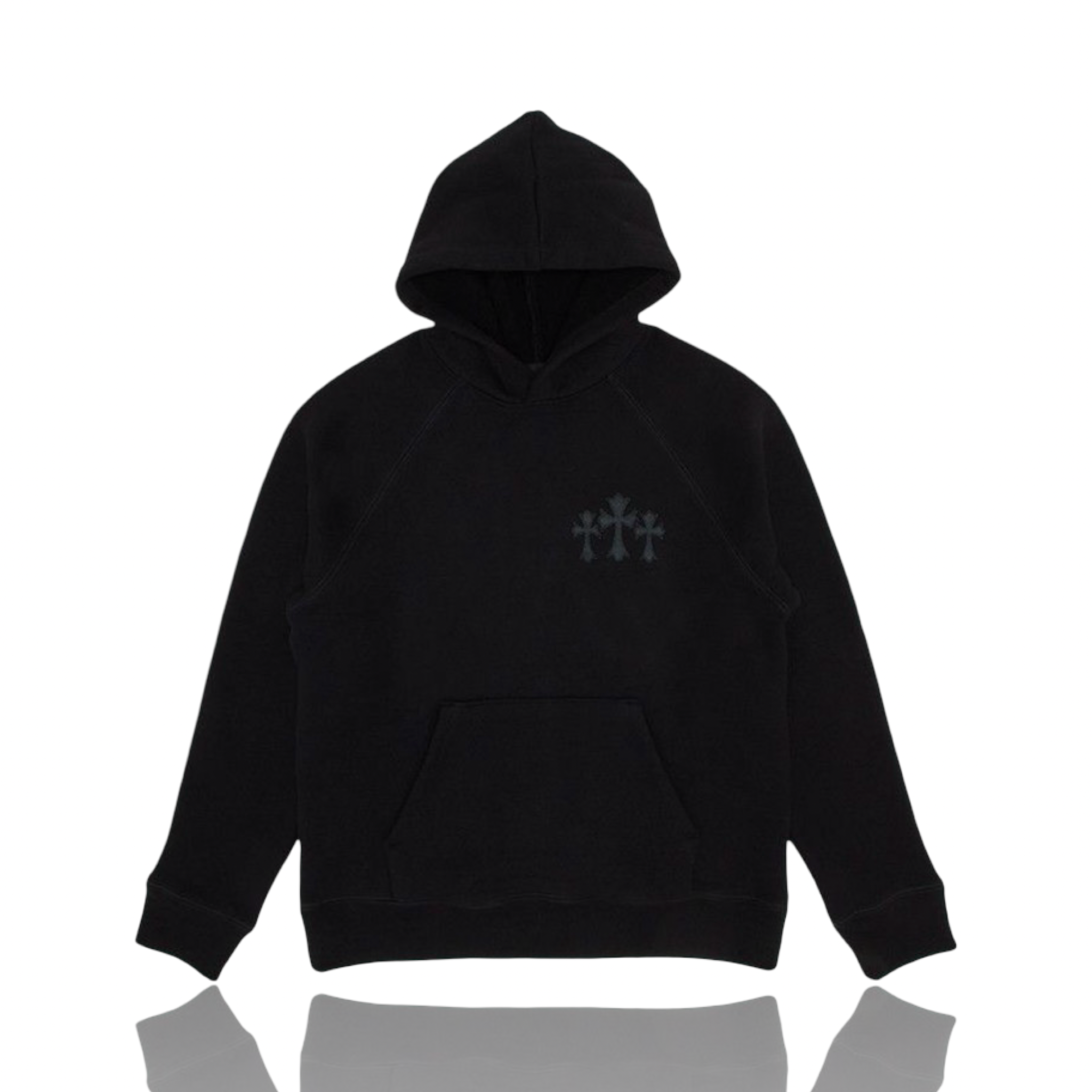 Chrome Hearts 711 Nylon Triple Cross Hoodie Black