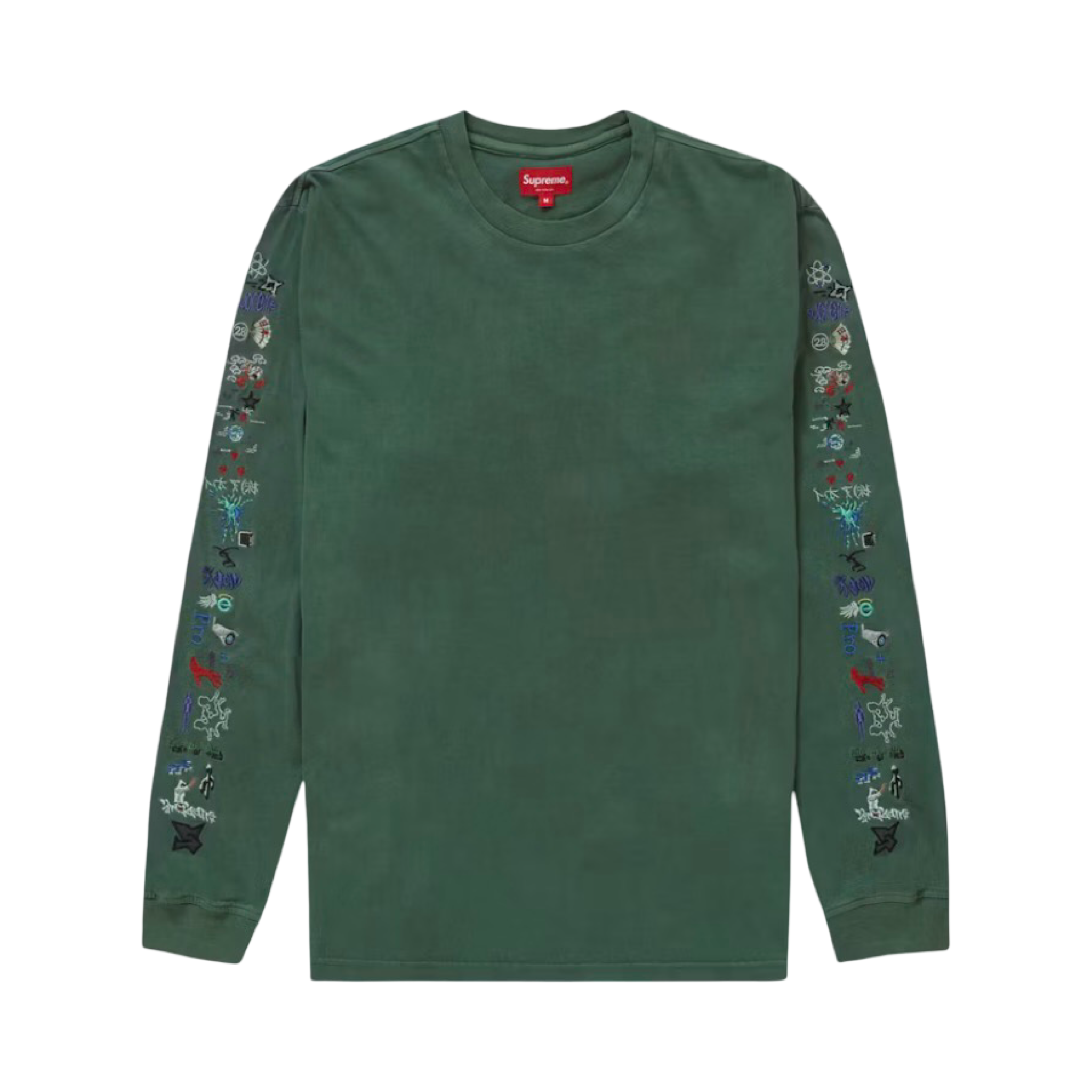 Supreme AOI Icons L/S Top Dusty Green