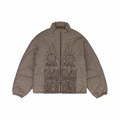 Who Decides War Embroidered Zip-Up Bomber Jacket