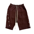 Rick Owens DRKSHDW Pusher Drawstring Shorts Brown