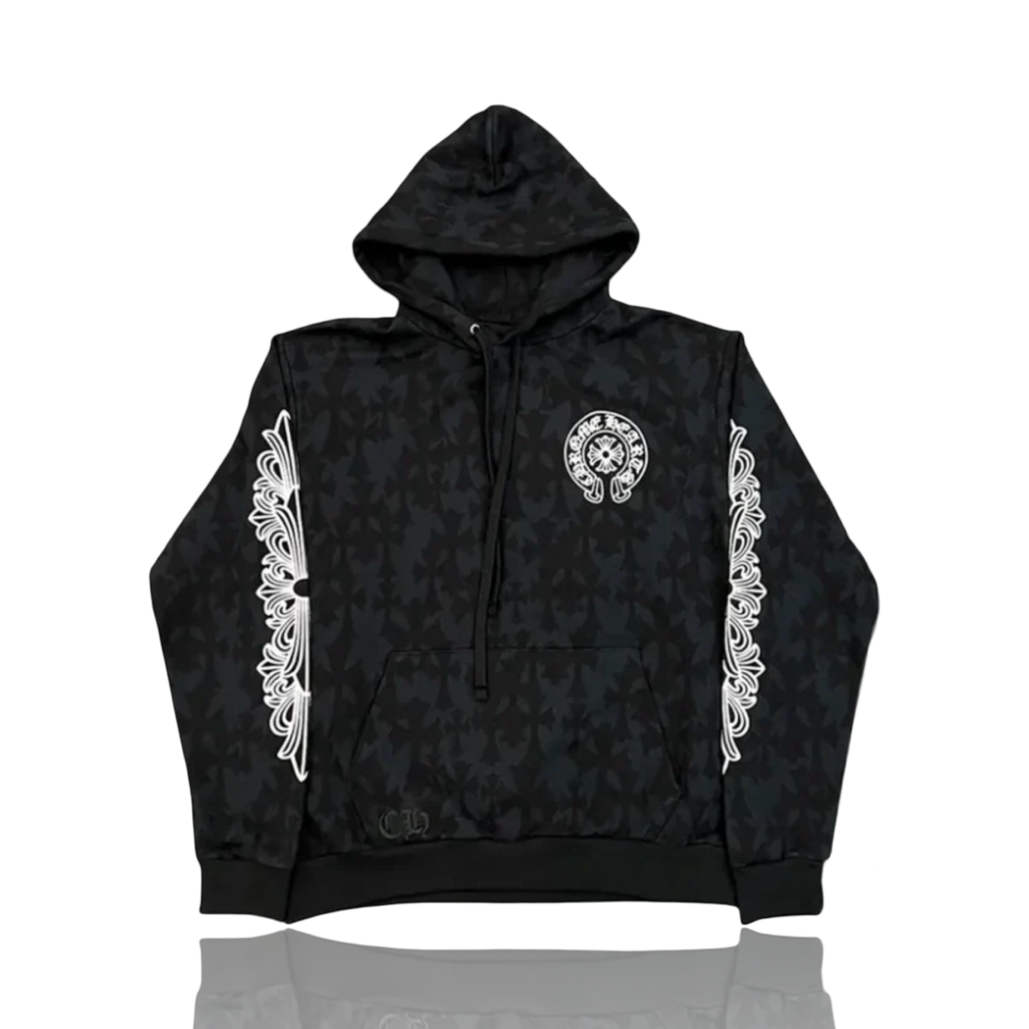 Chrome Hearts Horseshoe Logo Cemetery Hoodie