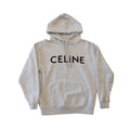 Celine Logo Heather Grey Hoodie