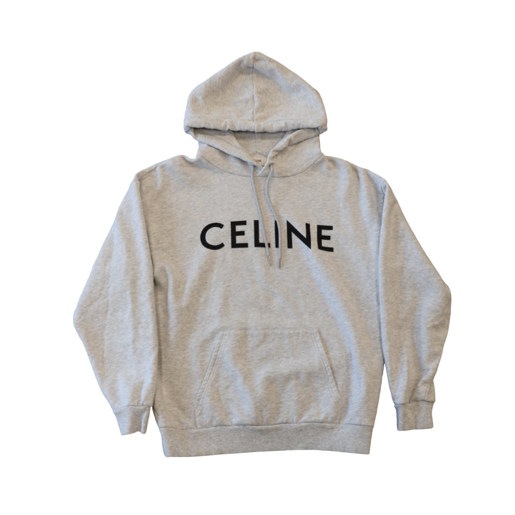 Celine Logo Heather Grey Hoodie