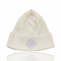Chrome Hearts Cashmere Plus Cross Beanie Cream