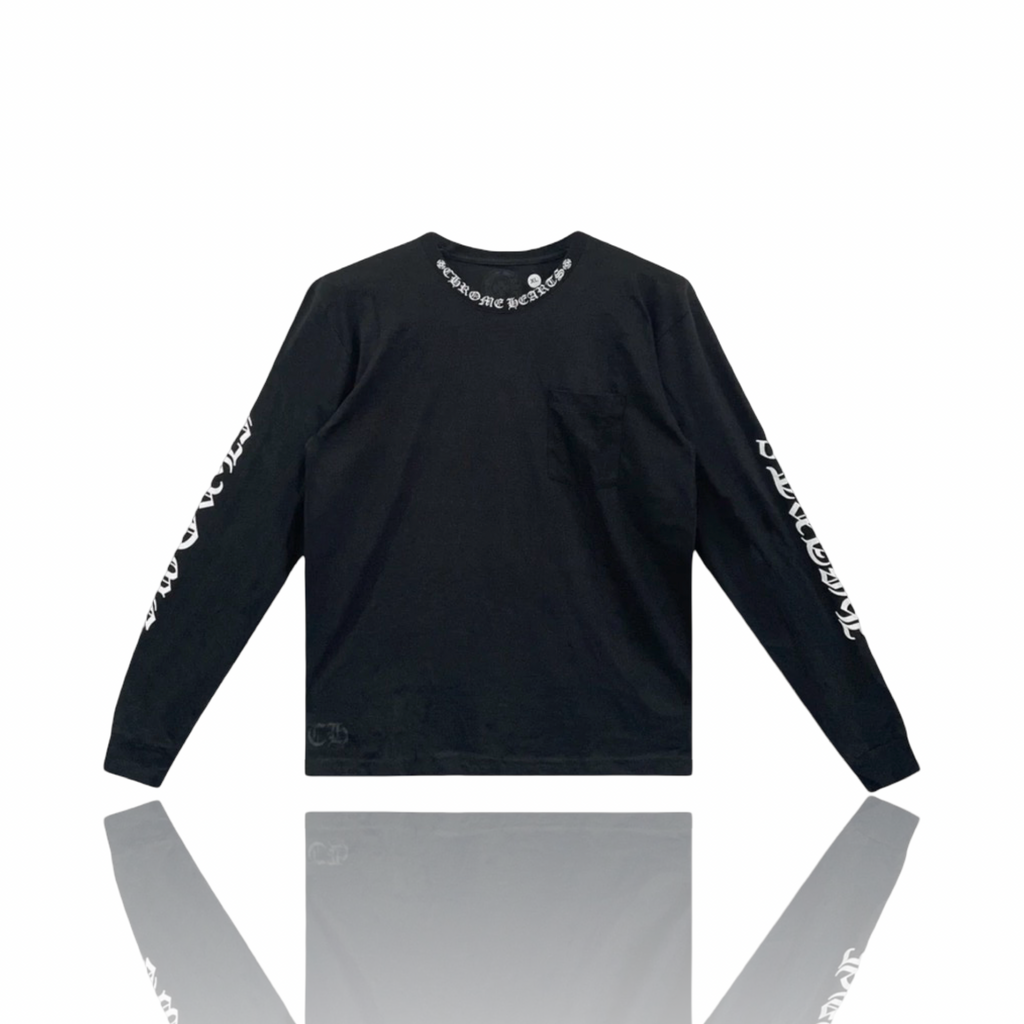 Chrome Hearts Neck Logo Longsleeve Black