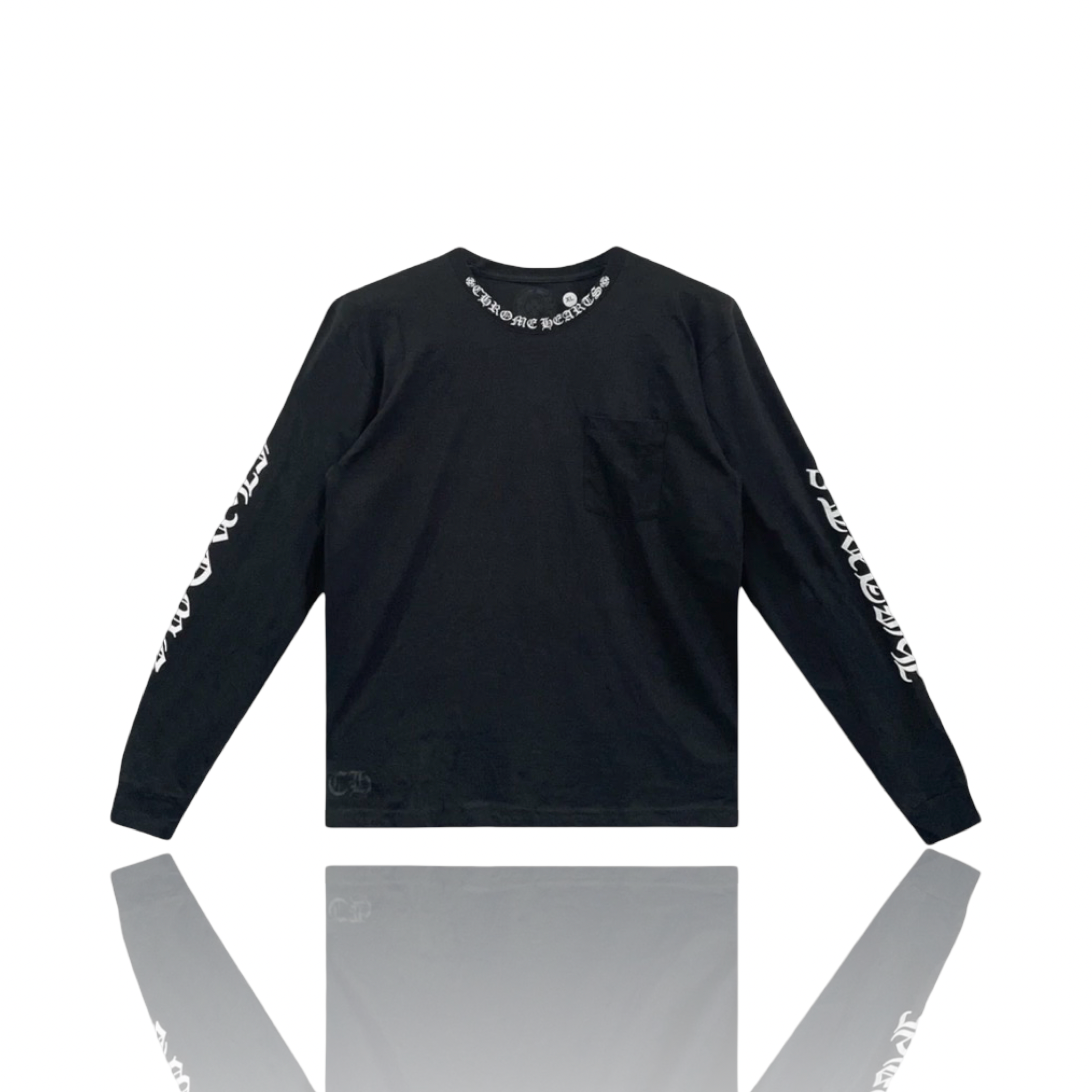 Chrome Hearts Neck Logo Longsleeve Black