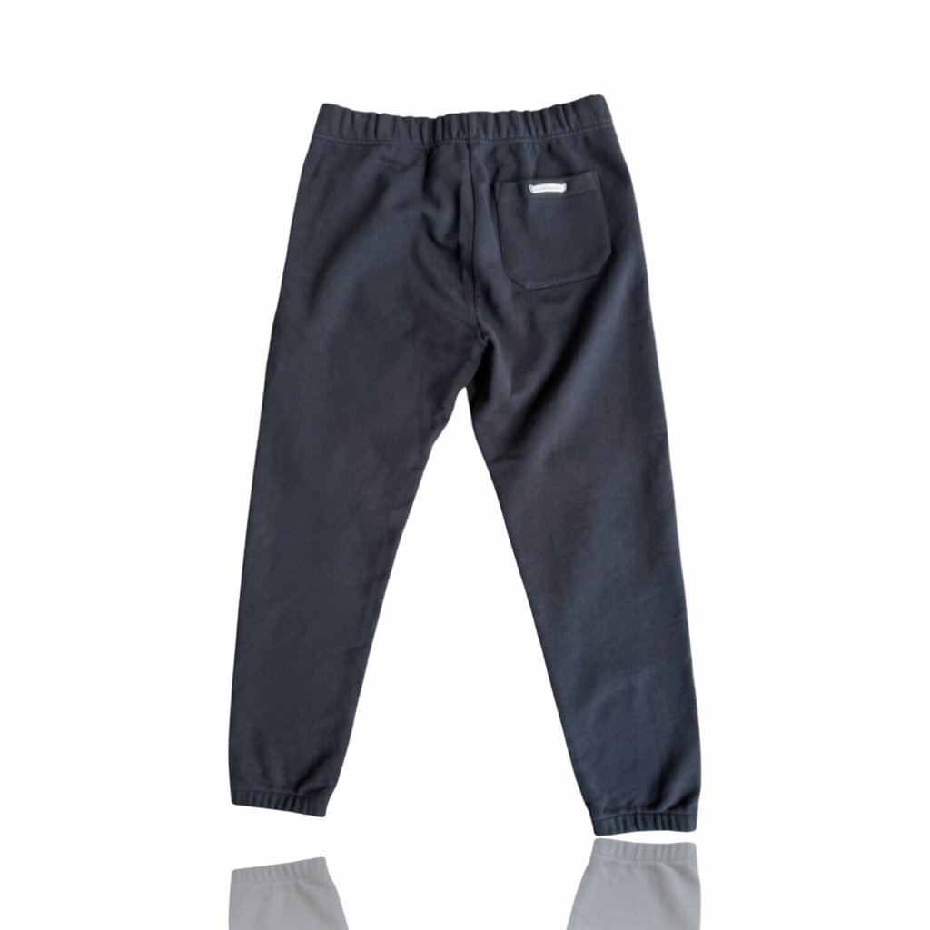 Chrome Hearts Leather Cross Sweatpants Black