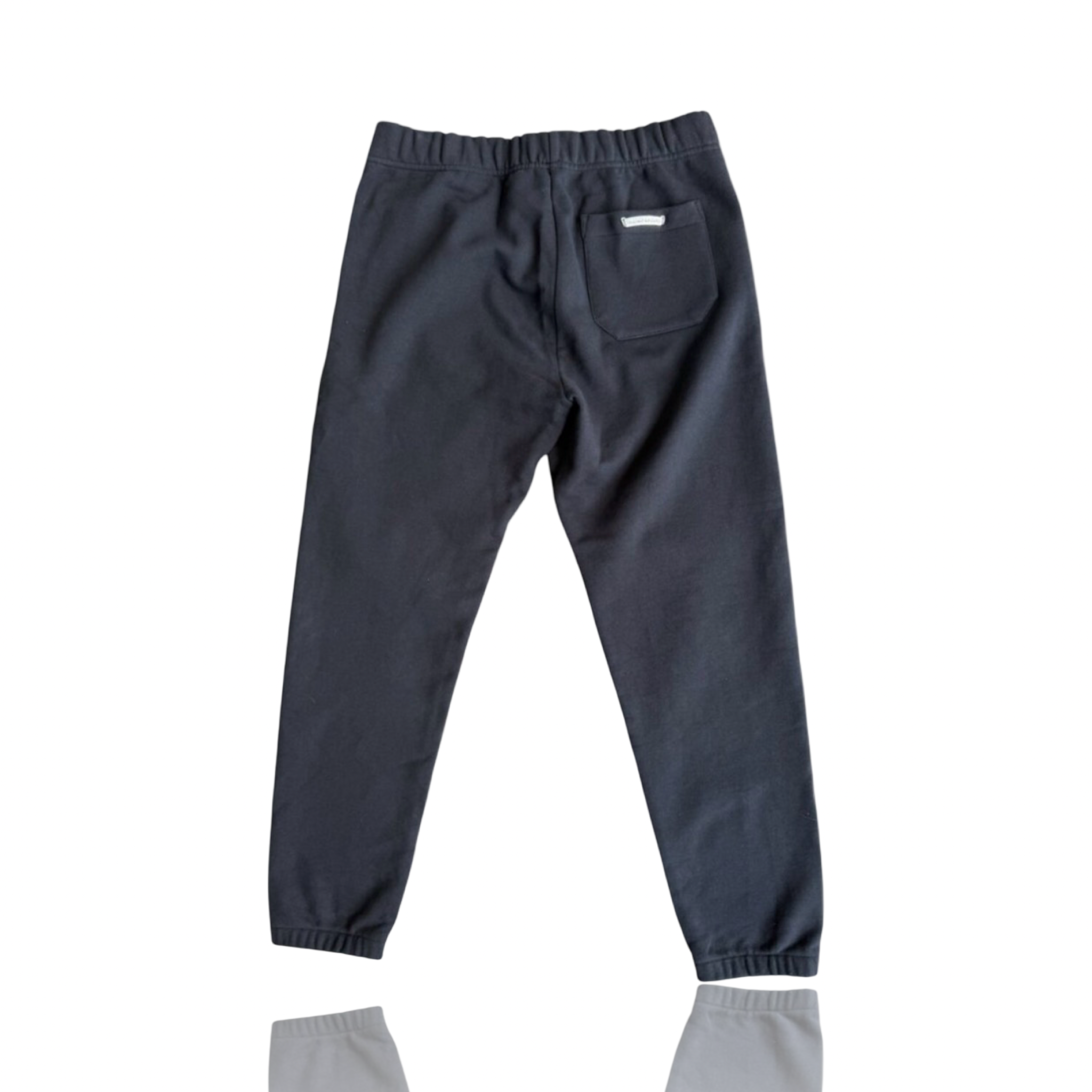 Chrome Hearts Leather Cross Sweatpants Black