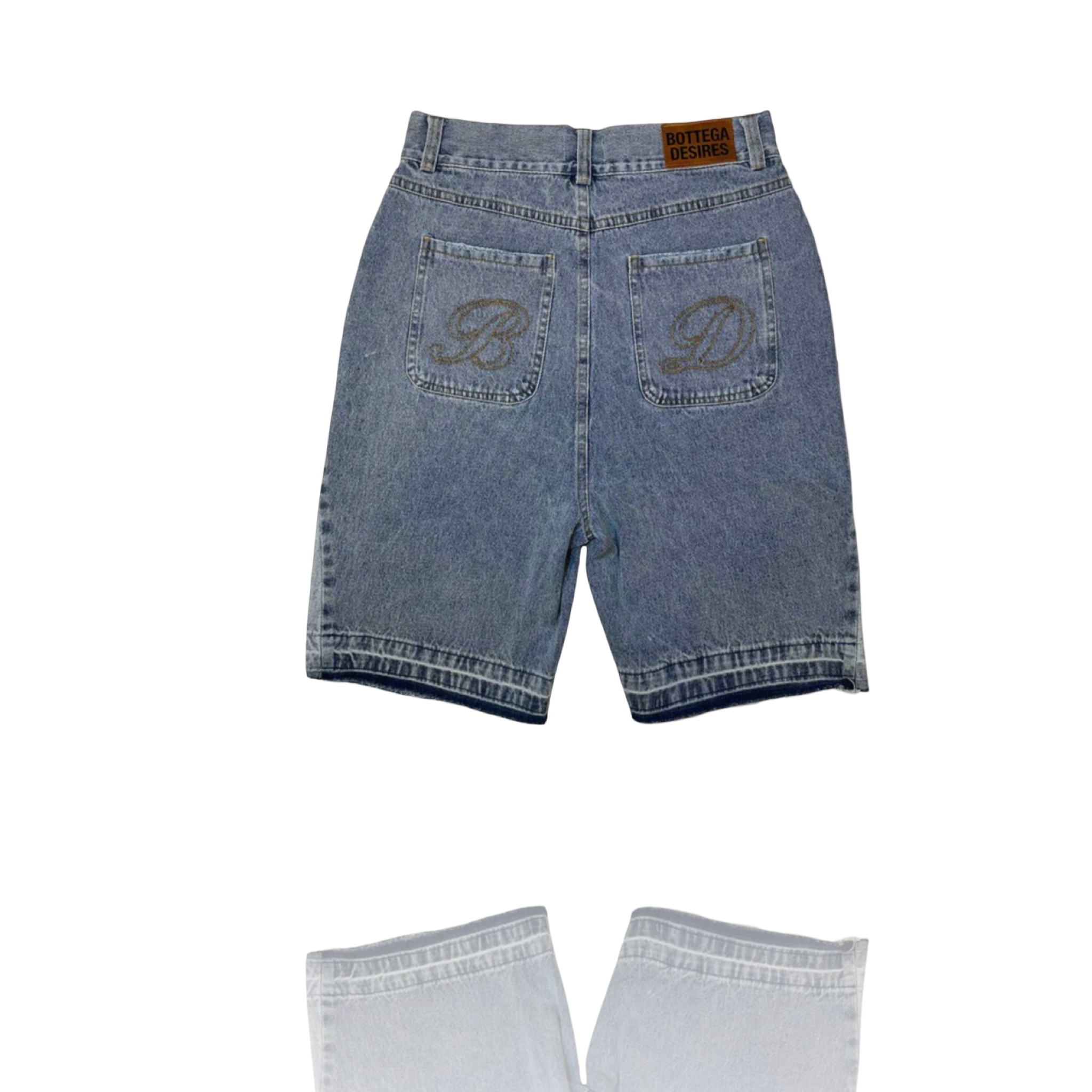 Bottega Desires Denim Shorts Blue